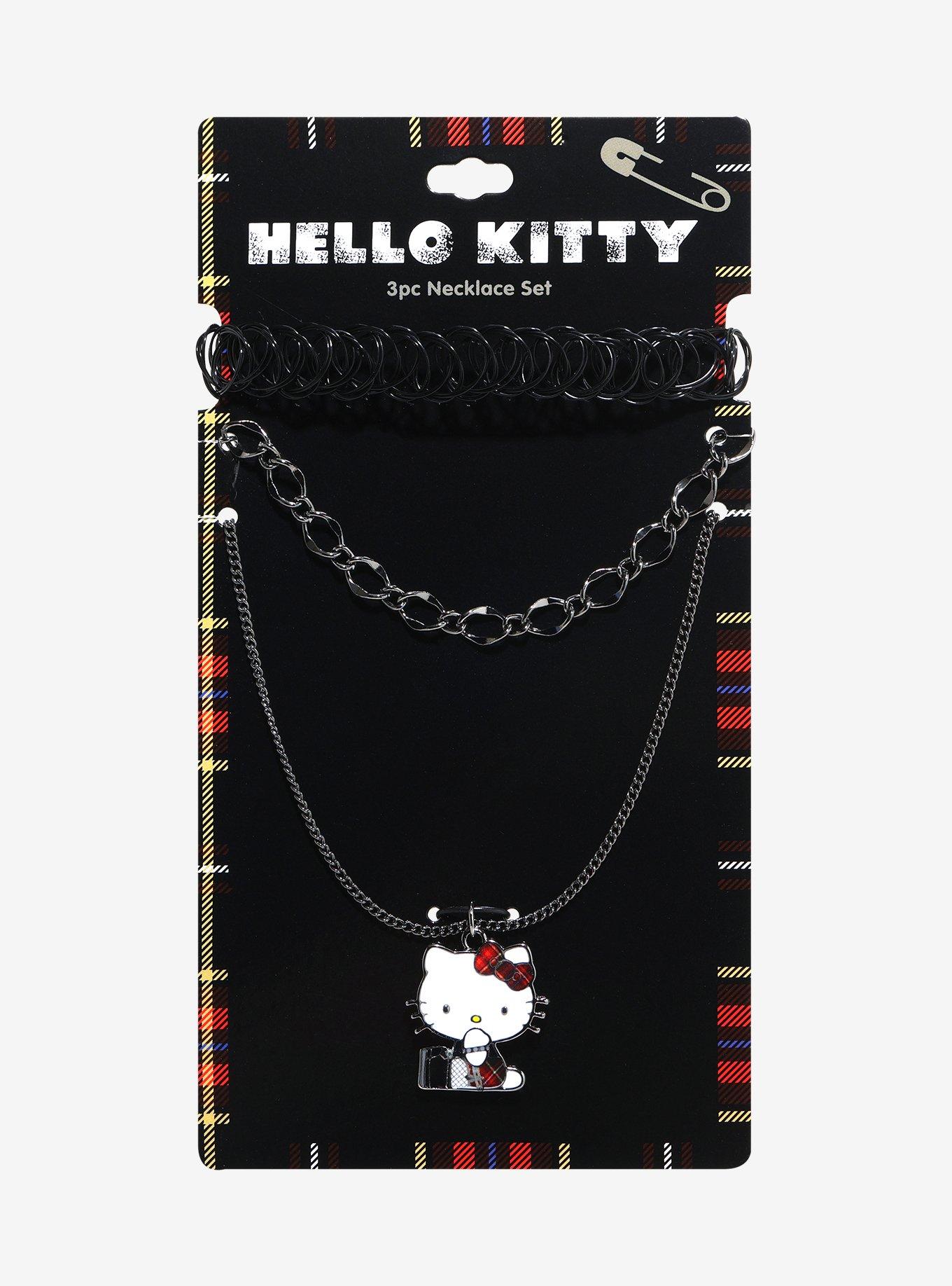 Hello Kitty Punk Necklace Set, , hi-res