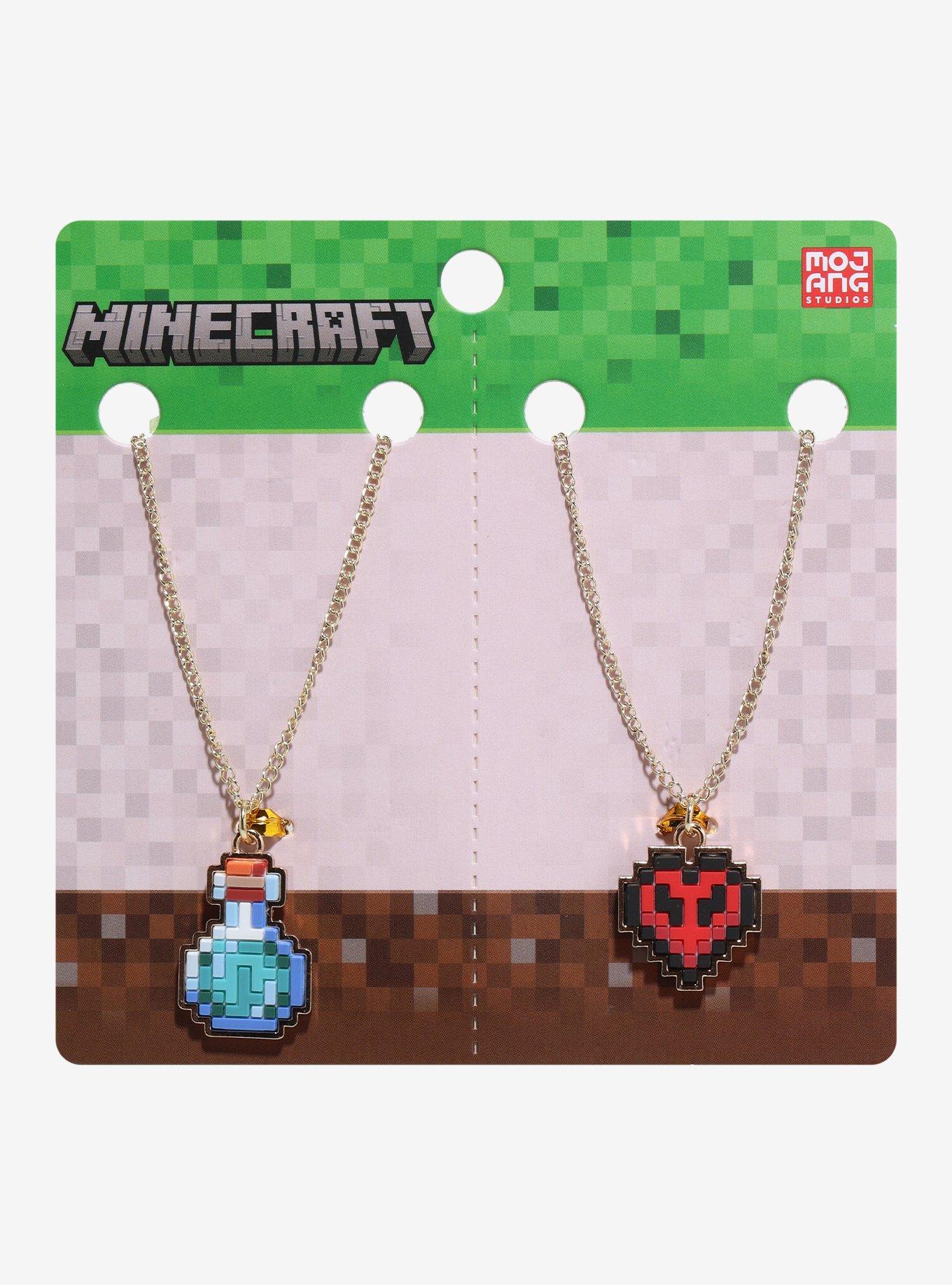 Minecraft Health Icons Best Friend Necklace Set, , hi-res