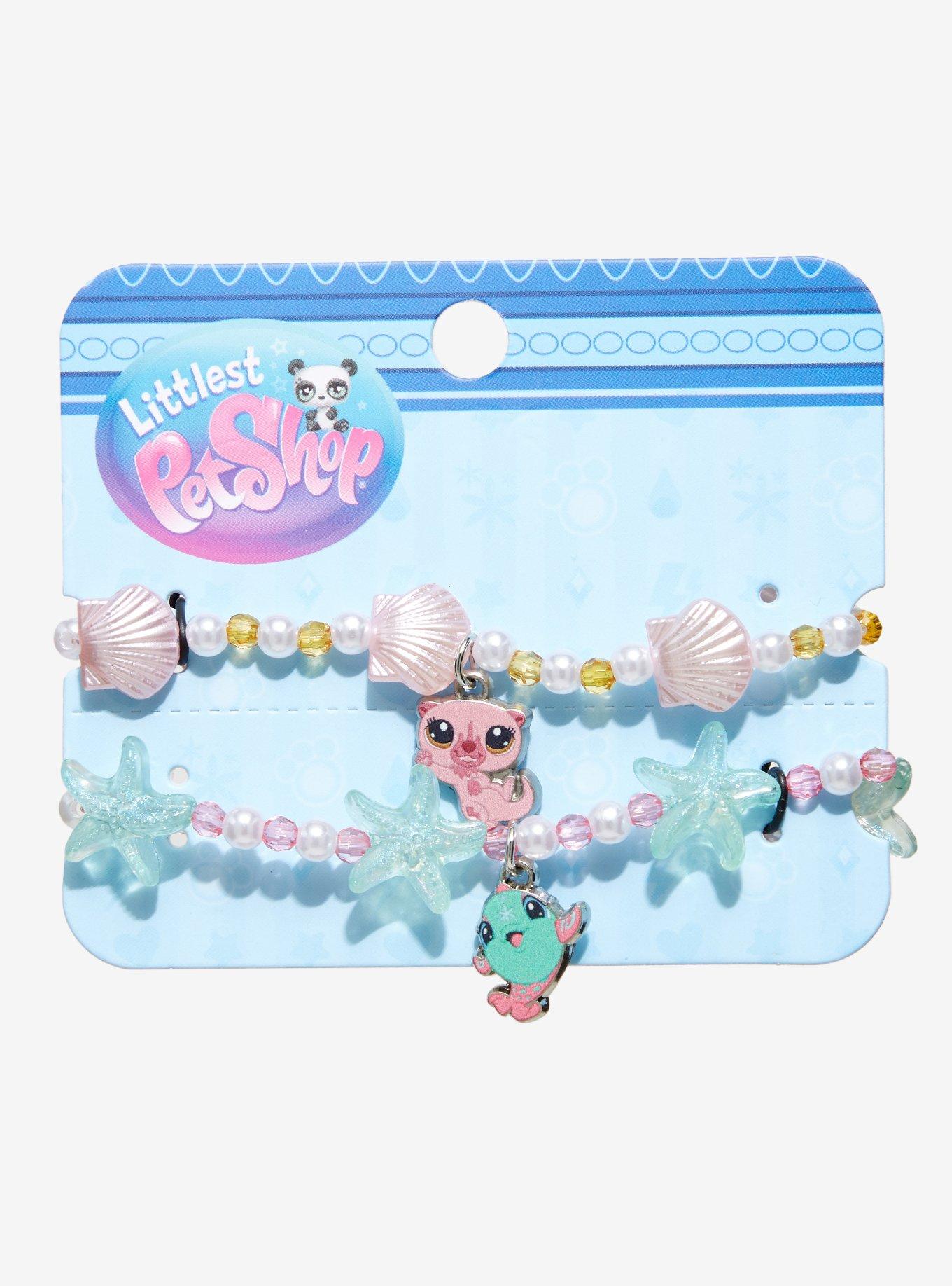 Littlest Pet Shop Otter & Dolphin Best Friend Bead Bracelet Set, , hi-res