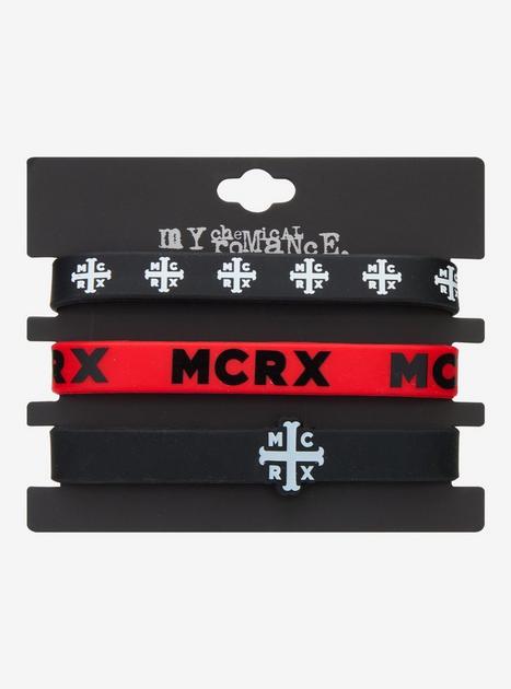 My Chemical Romance 10th Anniversary Logo Rubber Bracelet Set | Hot Topic