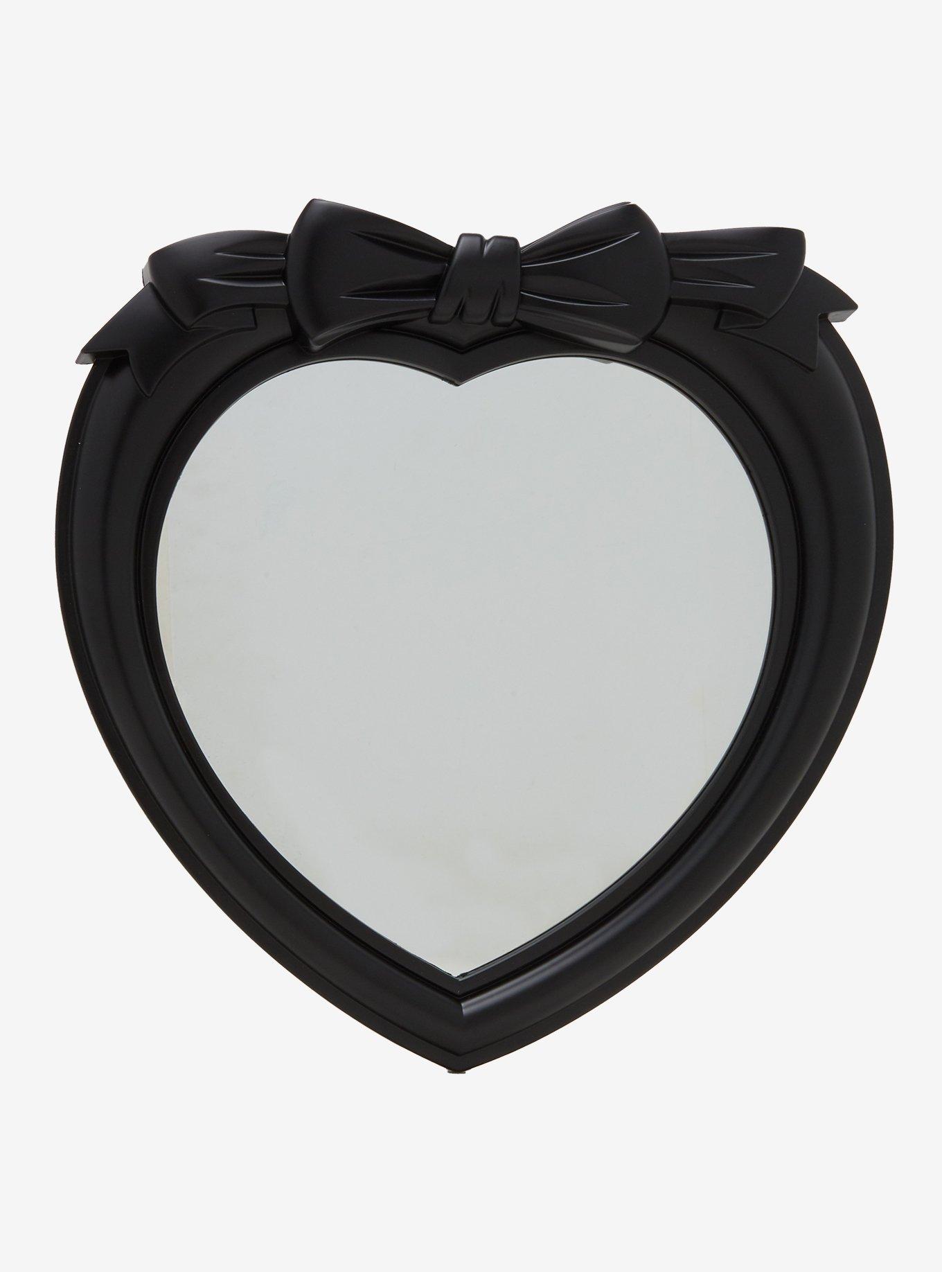 Black Bow Heart Mirror