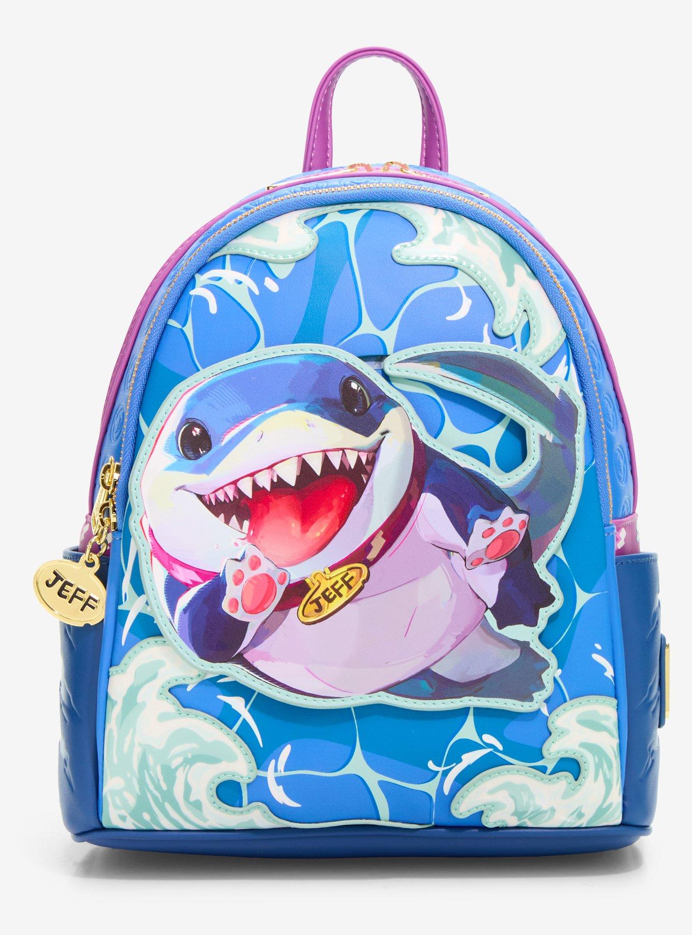 Loungefly Marvel Rivals Jeff the Land Shark Mini Backpack - BoxLunch Exclusive, , hi-res