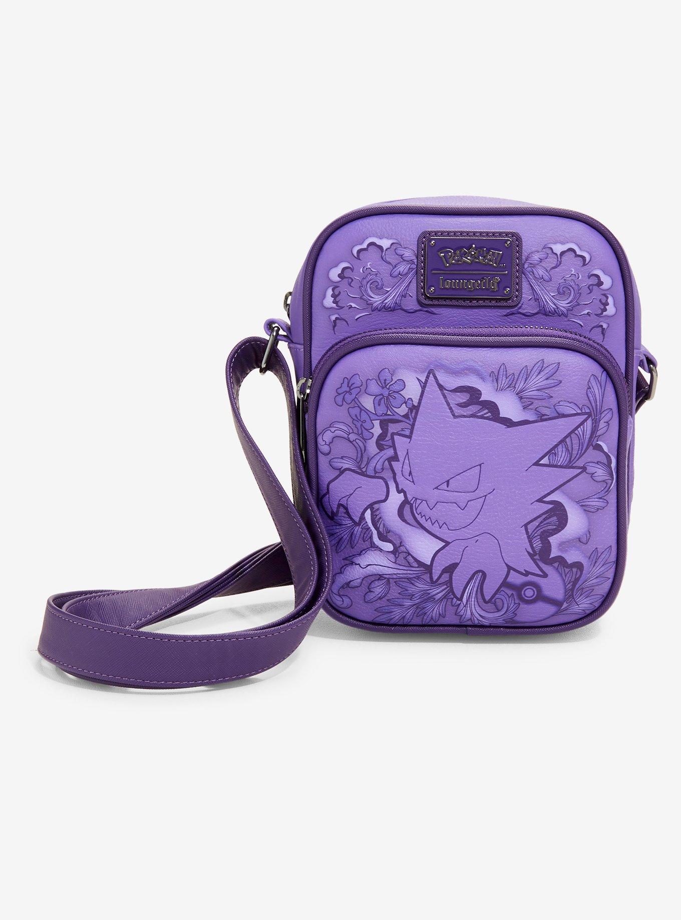 Loungefly Pok&eacute;mon Haunter Purple Floral Crossbody Bag - BoxLunch Exclusive, , hi-res