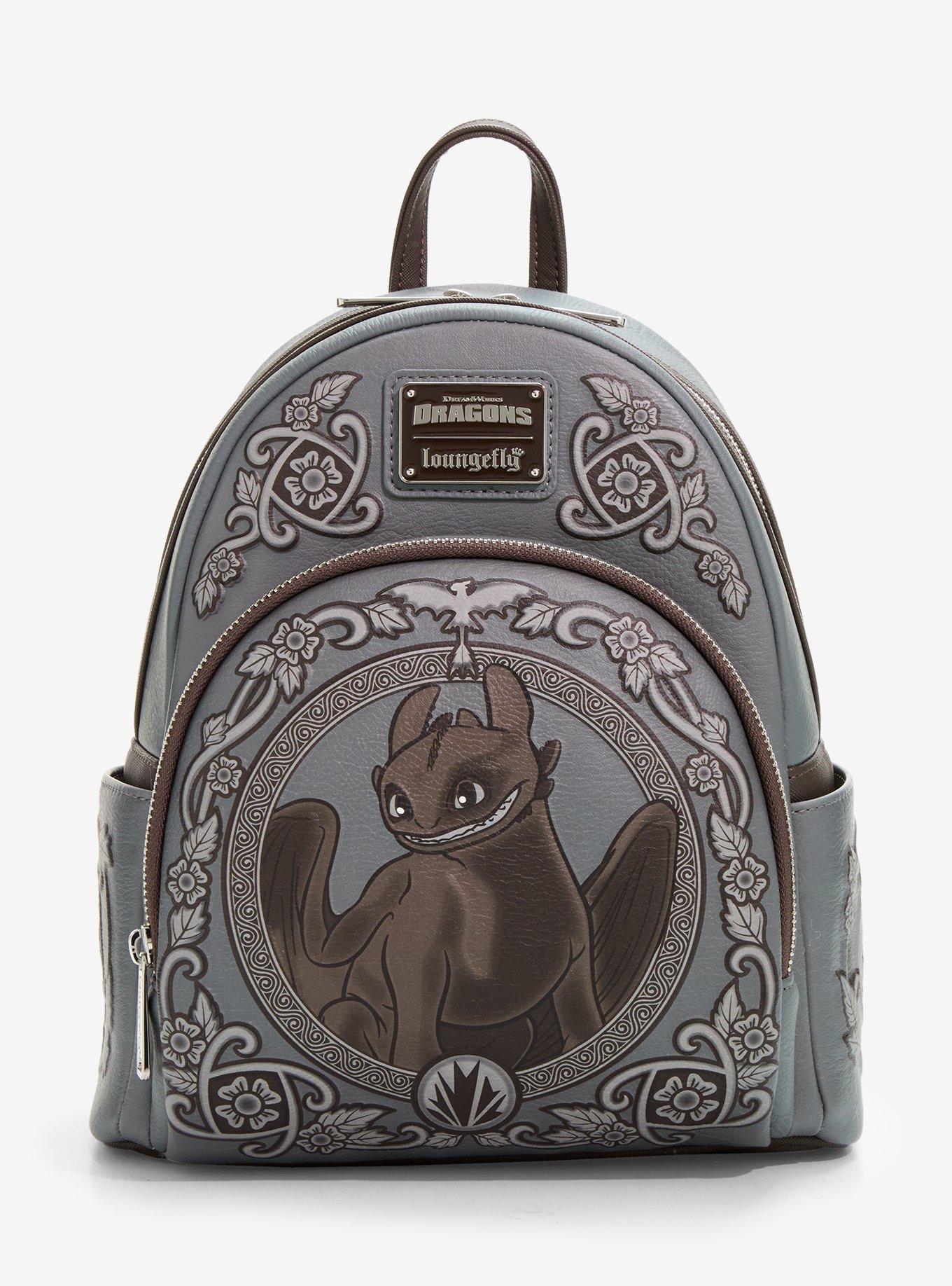 Loungefly DreamWorks How To Train Your Dragon Toothless Portrait Mini Backpack - BoxLunch Exclusive, , hi-res