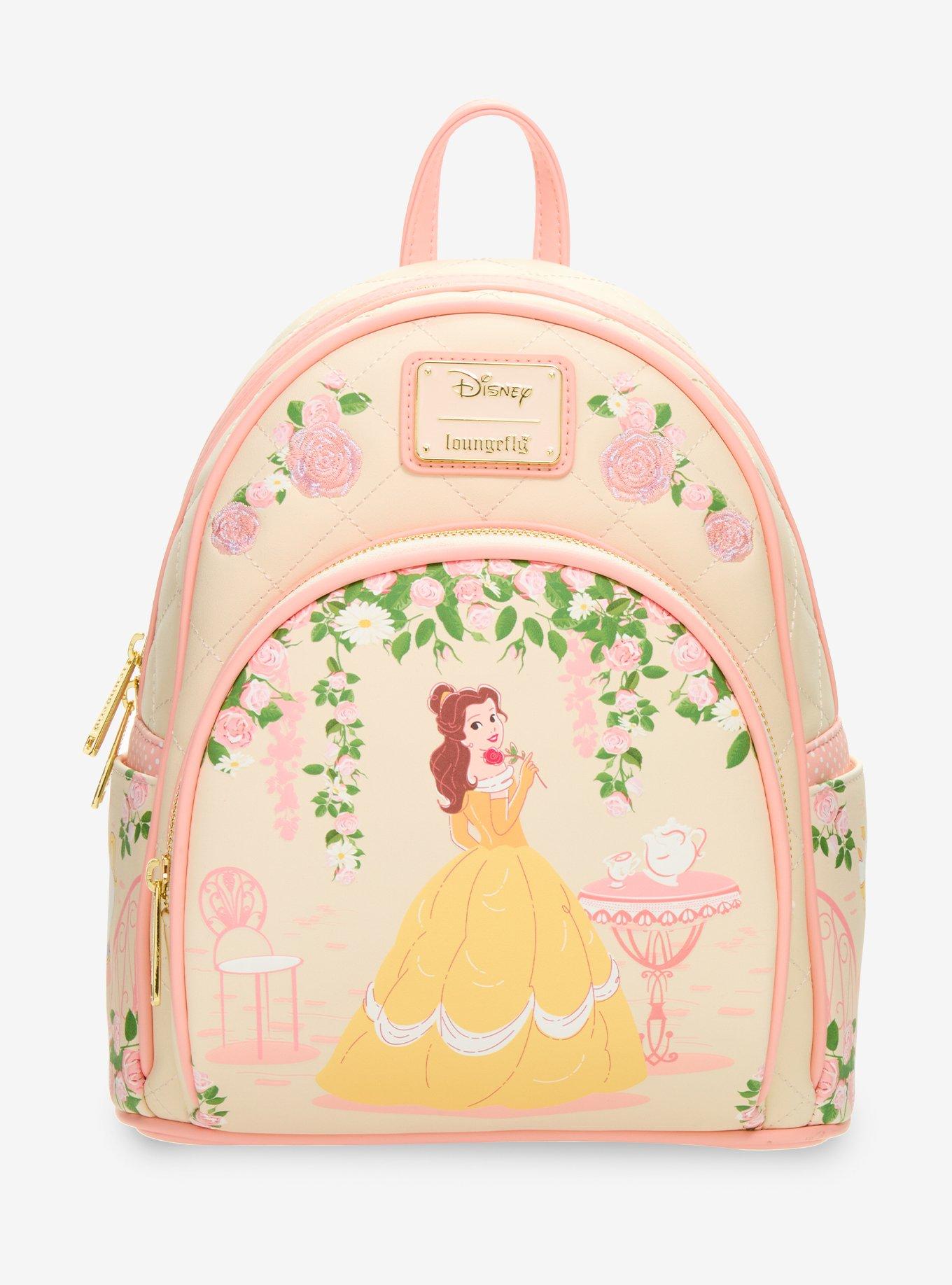 Loungefly Disney Beauty and The Beast Quilted Belle Mini Backpack - BoxLunch Exclusive