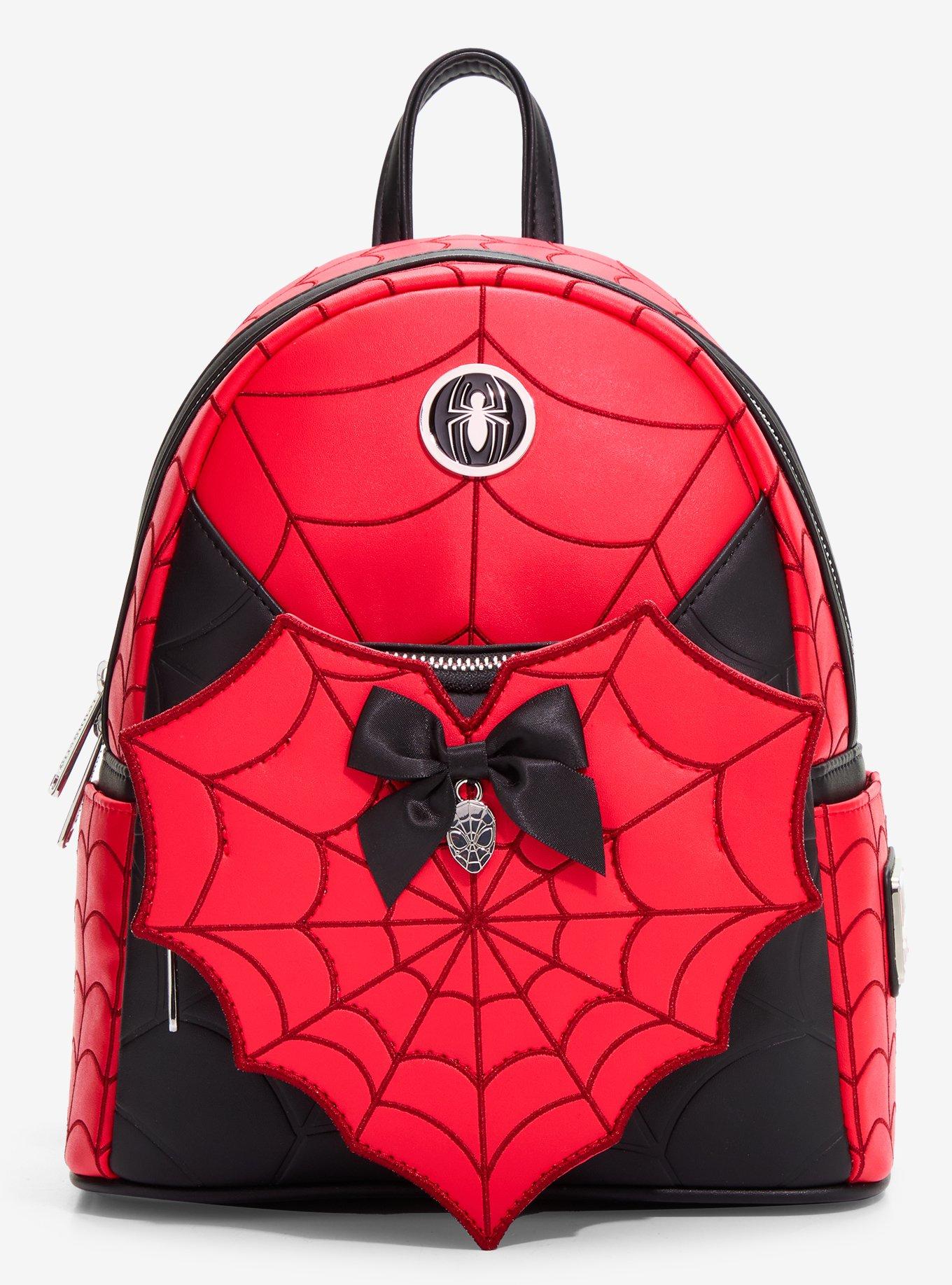 Loungefly Marvel Spider-Man Web Heart Mini Backpack - BoxLunch Exclusive, , hi-res