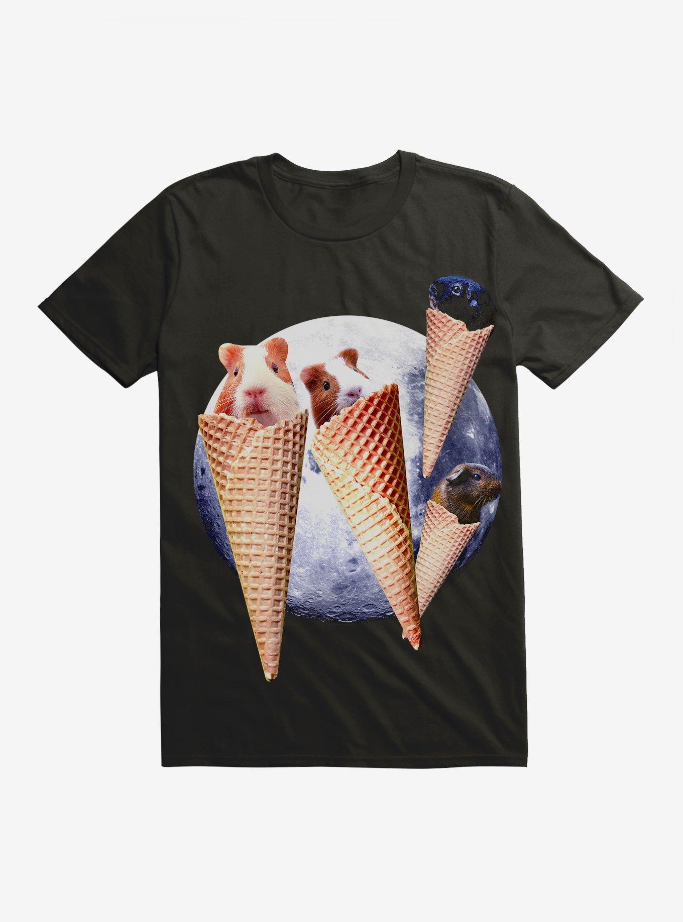 Guinea Pig Ice Cream Cone Jumbo Print T-Shirt, , hi-res