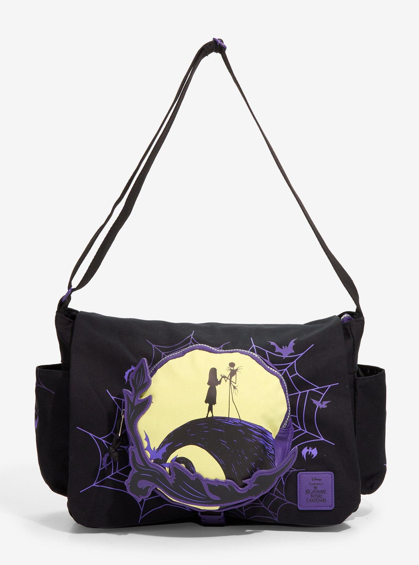 The Nightmare Before Christmas Jack & Sally Messenger Bag, , hi-res