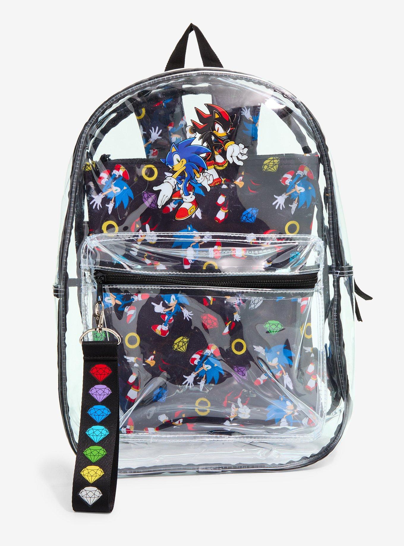 Sonic The Hedgehog Sonic & Shadow Clear Backpack, , hi-res