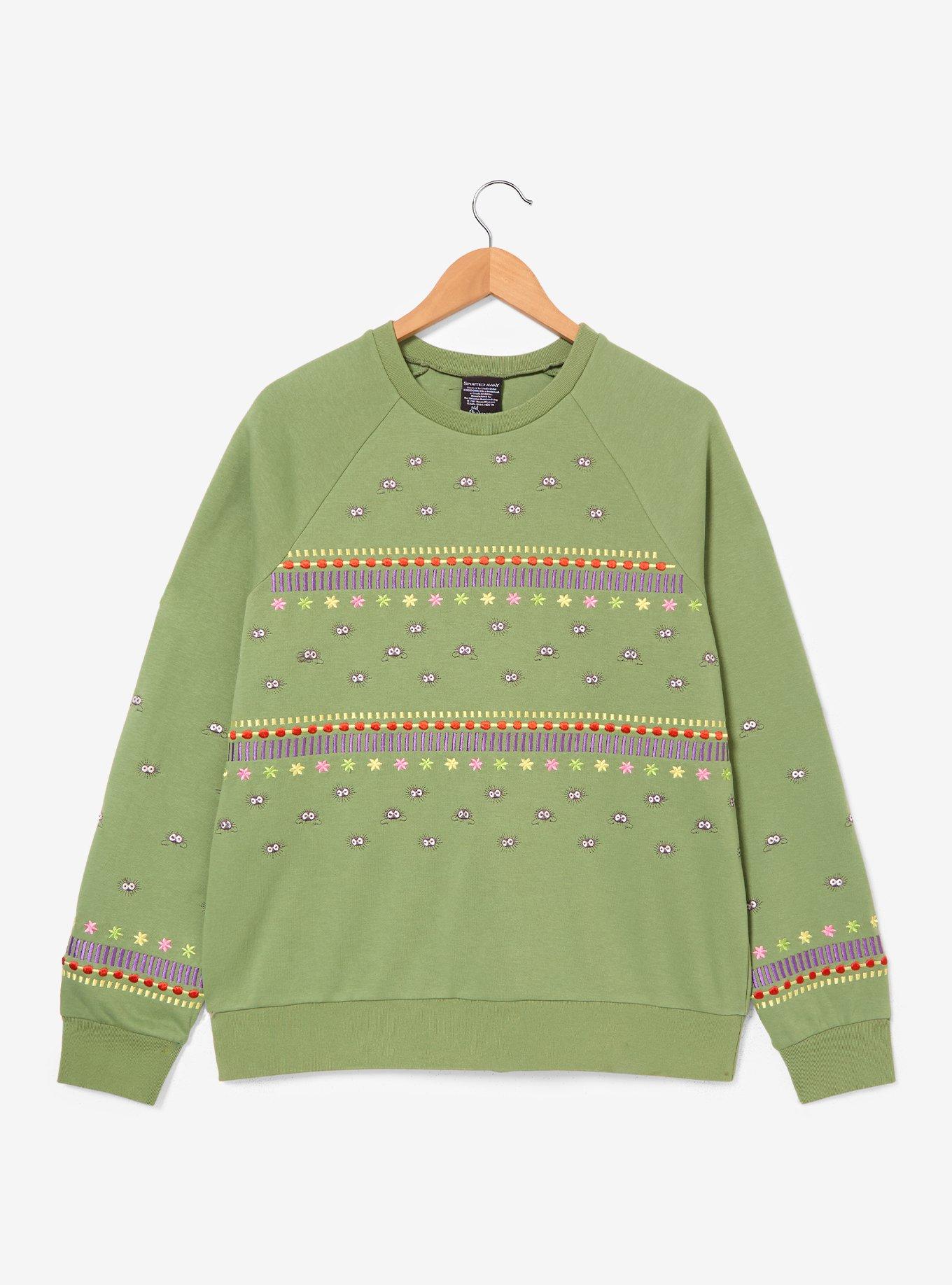 Studio Ghibli&reg; Spirited Away Soot Sprites Embroidered Women's Crewneck - BoxLunch Exclusive, , hi-res