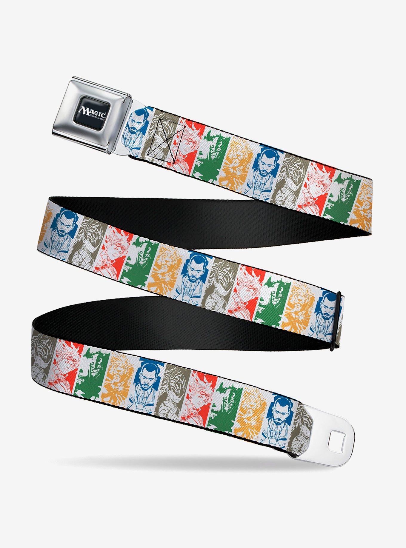 Magic: The Gathering Five Planeswalker Poses Multi Seatbelt Buckle Belt, , hi-res