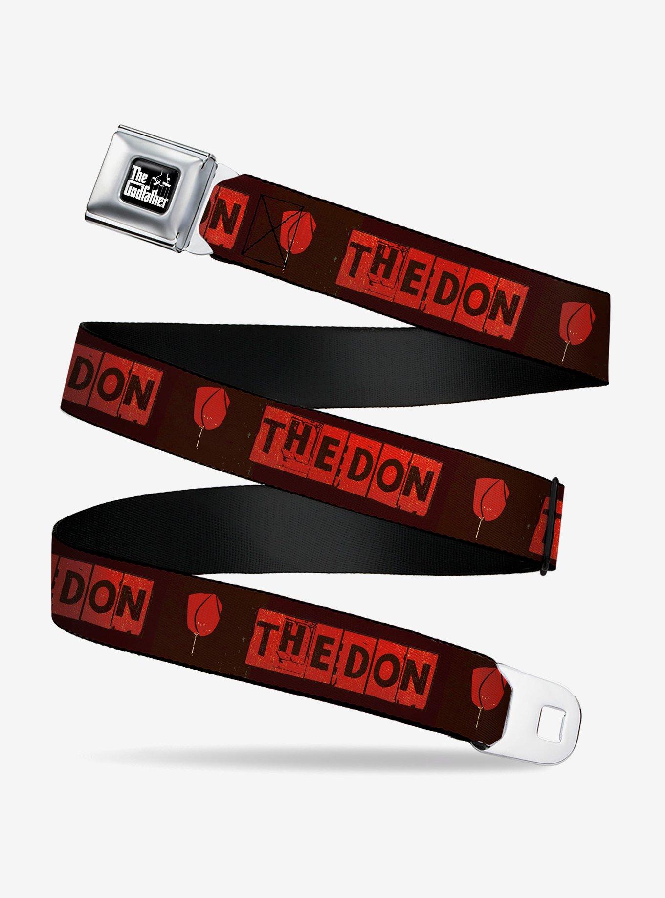 The Godfather The Don Blocks and Rose Seatbelt Buckle Belt, , hi-res