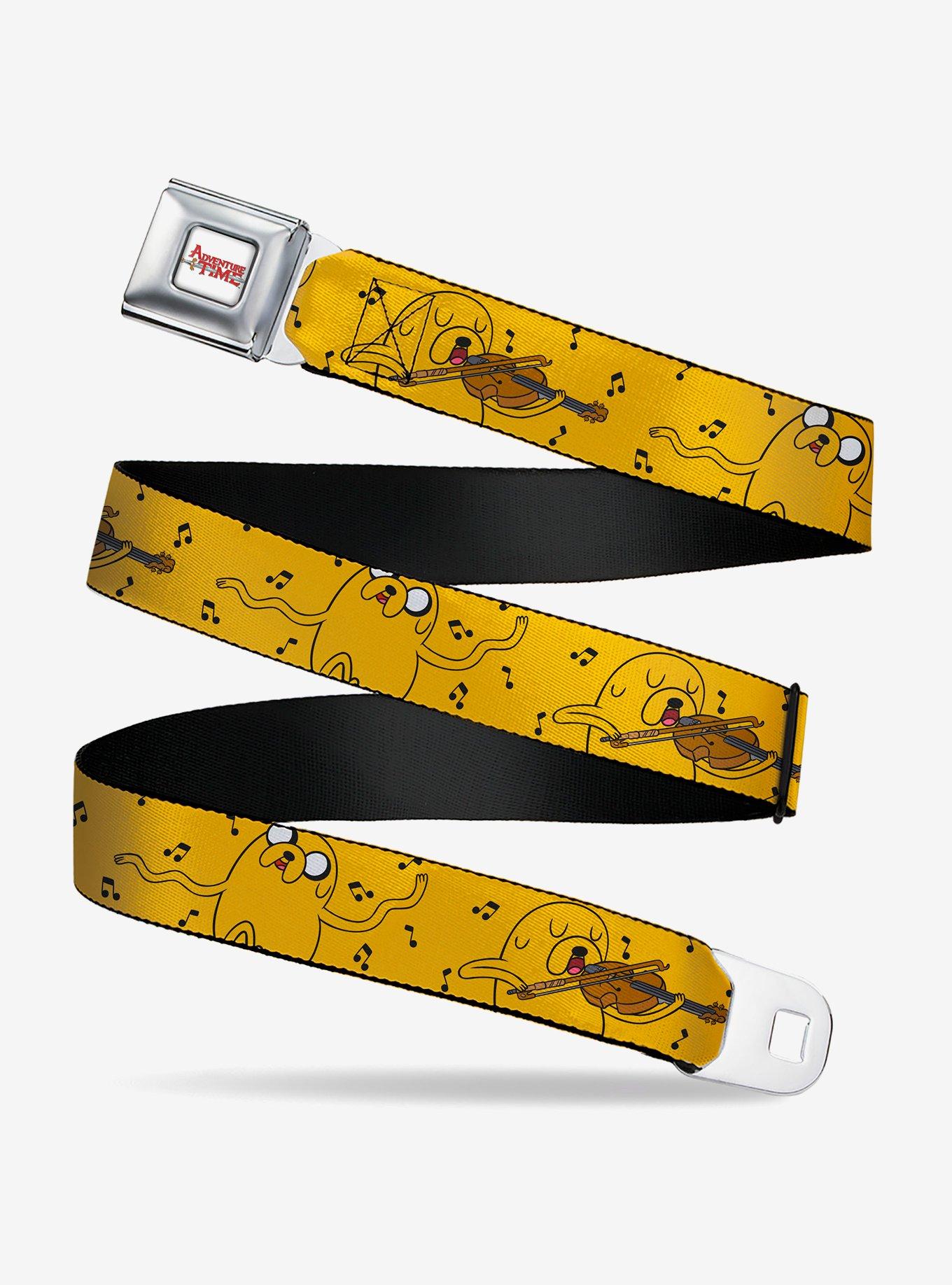 Adventure Time Jake Dancing and Violin Poses Seatbelt Buckle Belt, , hi-res
