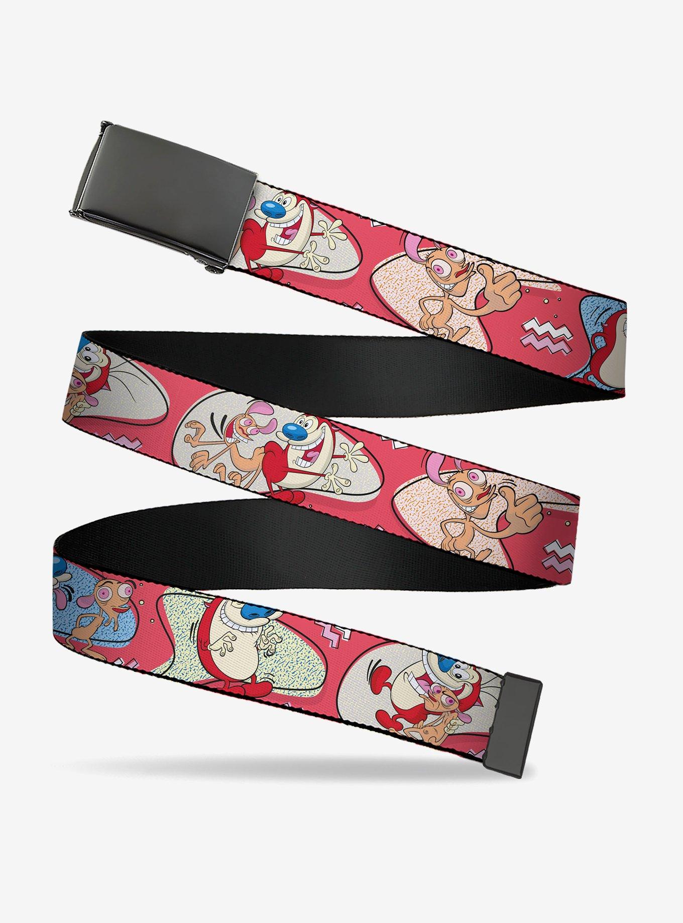 The Ren & Stimpy Show Single and Group Poses Clamp Buckle Belt, , hi-res