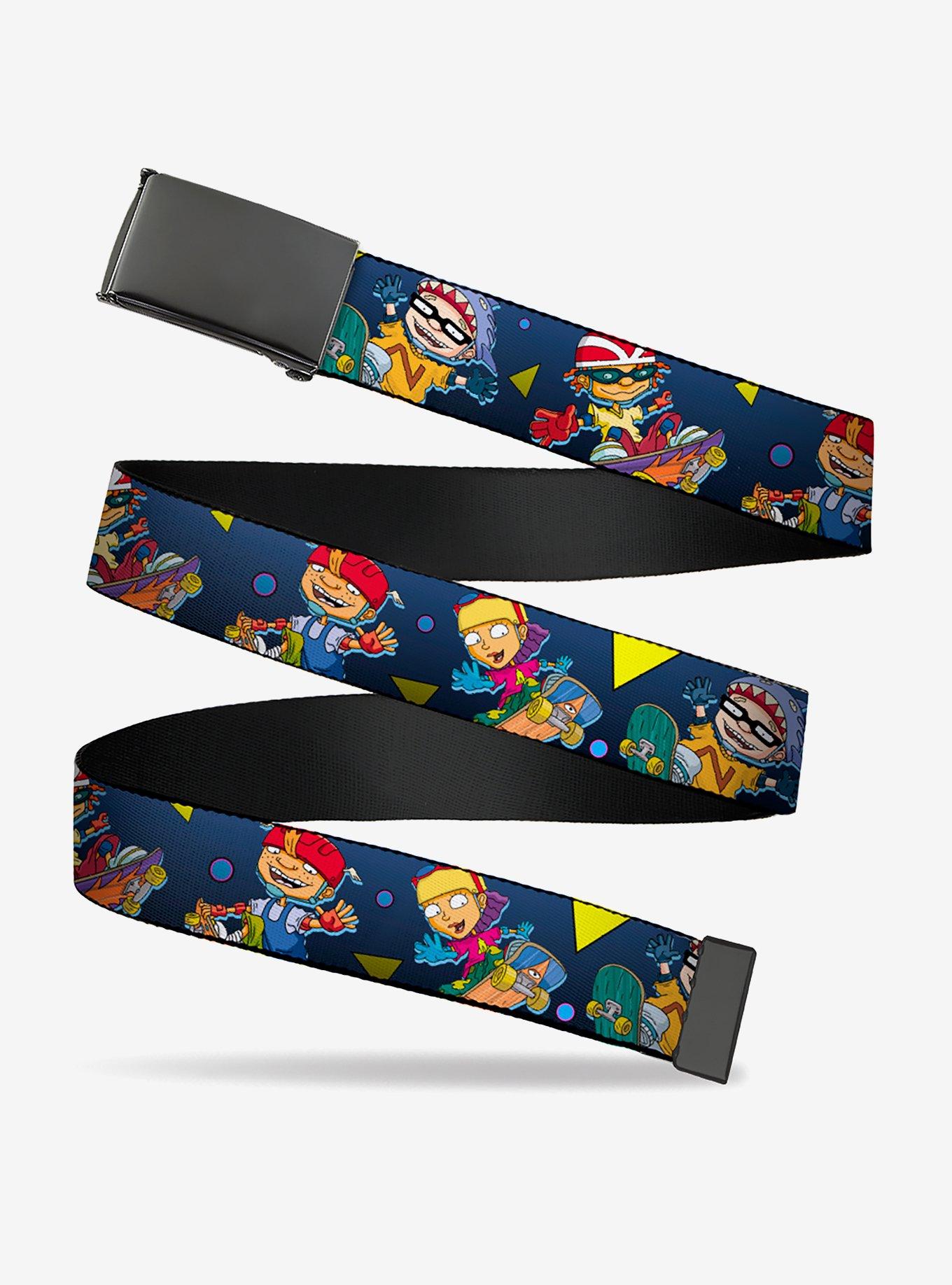 Rocket Power Character Poses Shapes Cool Multi Clamp Buckle Belt, , hi-res