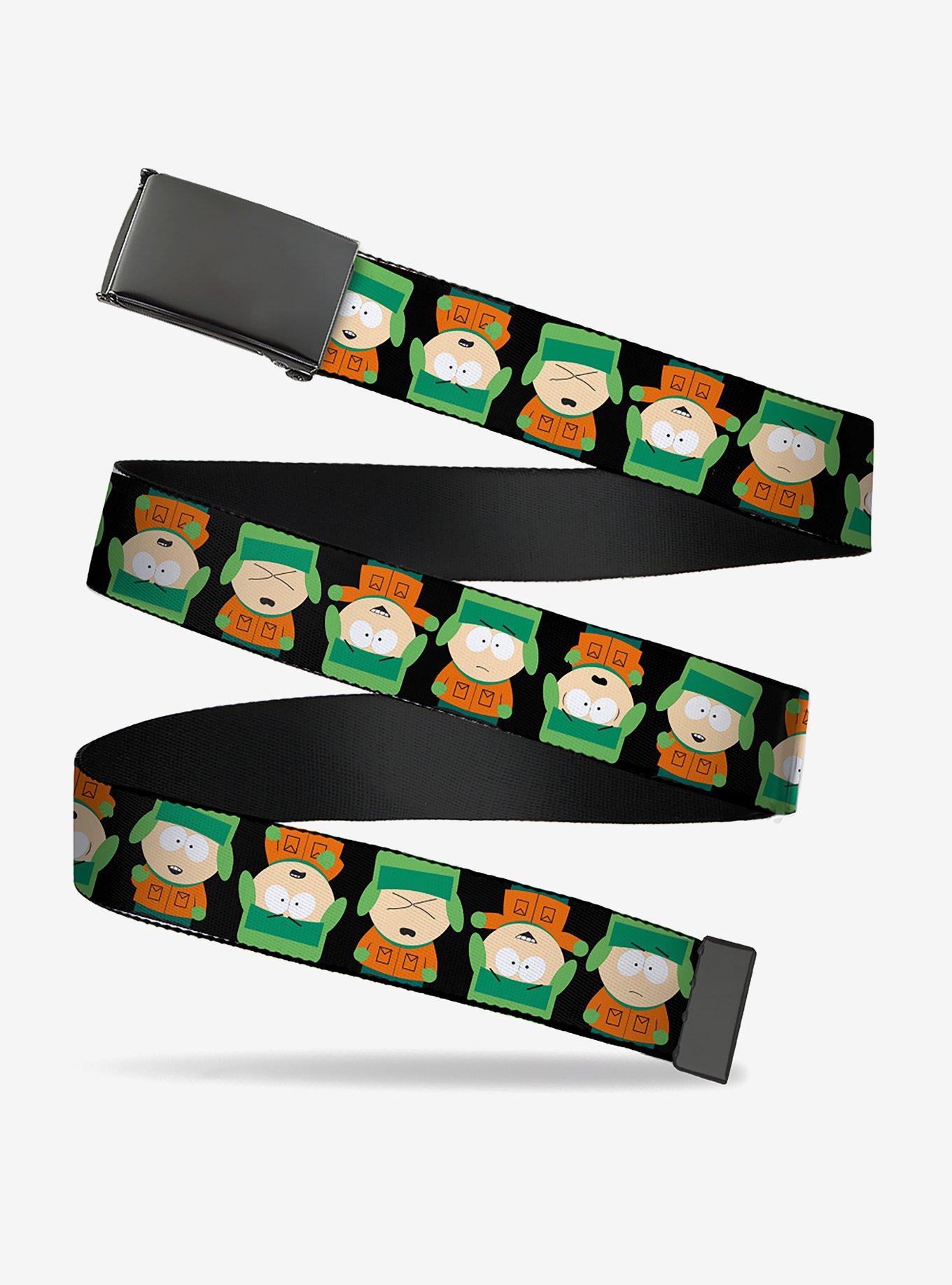 South Park Kyle Flip Poses Black Clamp Buckle Belt, , hi-res