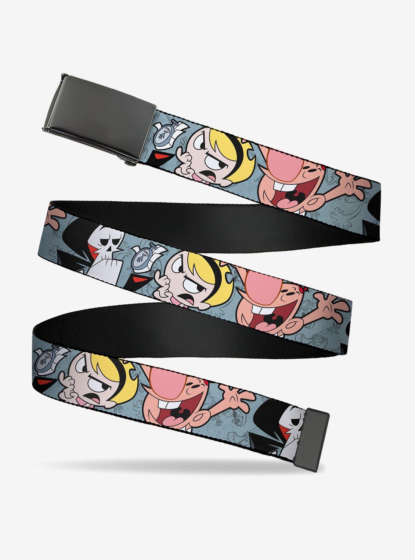 The Grim Adventures of Billy and Mandy Group Pose Clamp Buckle Belt, , hi-res