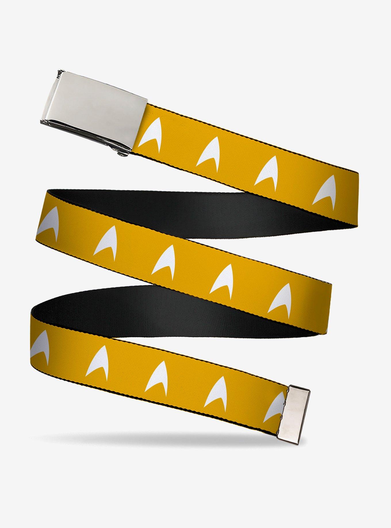 Star Trek Starfleet Insignia Golden Clamp Buckle Belt, , hi-res