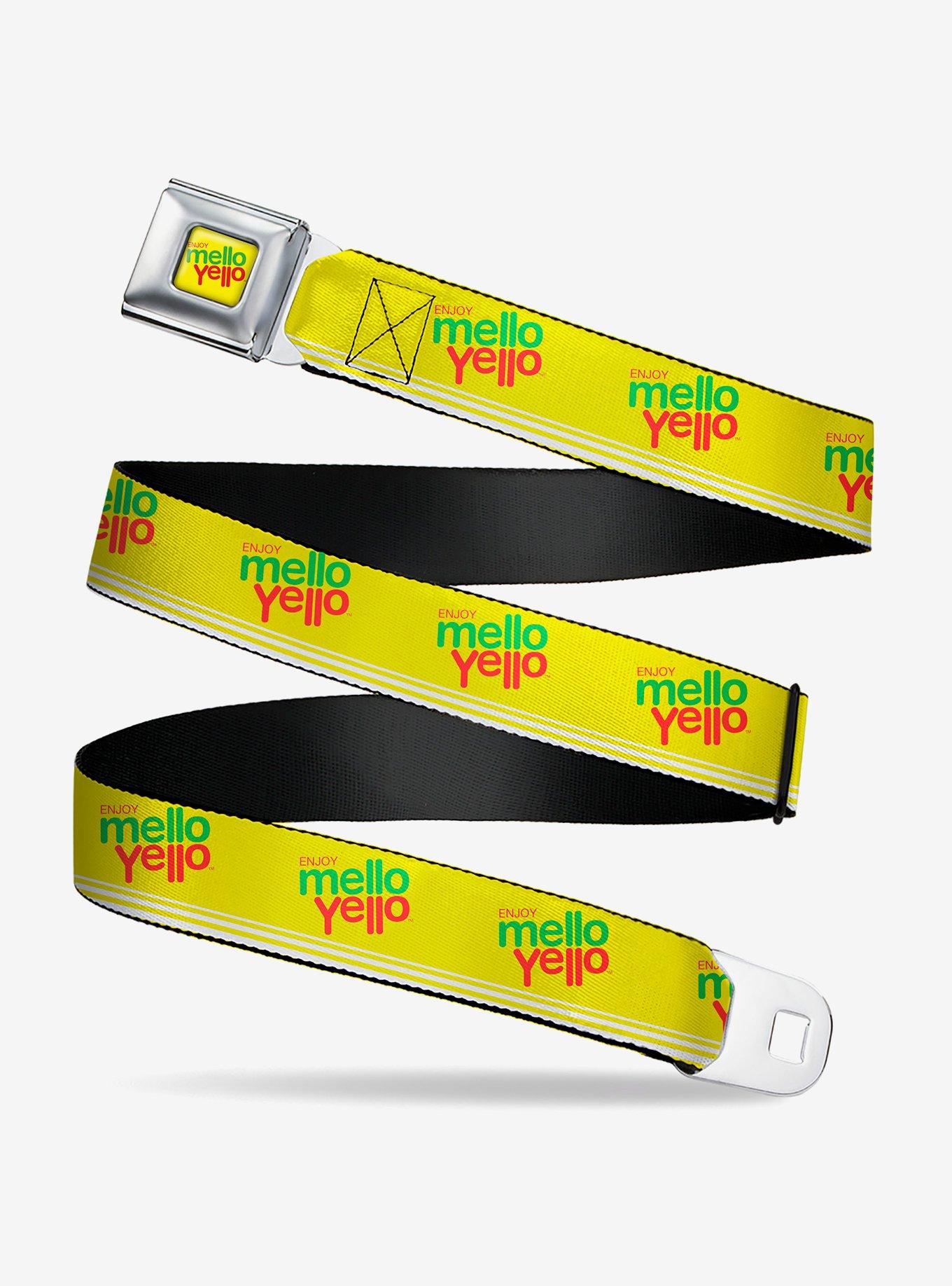 Enjoy Mello Yello Logo Red Green Seatbelt Buckle Belt, , hi-res