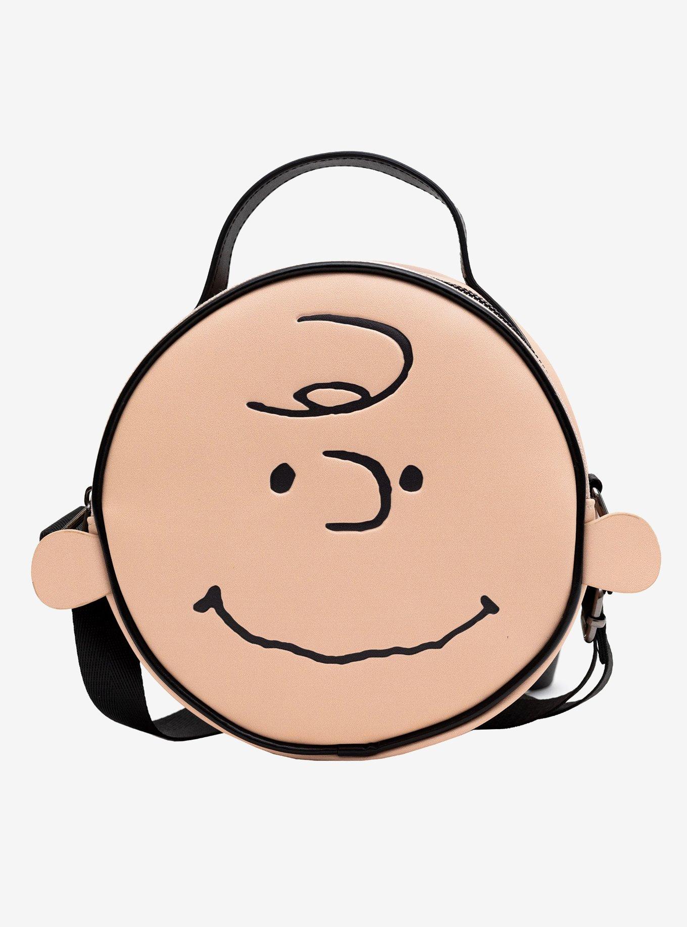 Peanuts Charlie Brown Smiling Face Character Close Up Crossbody Bag, , hi-res