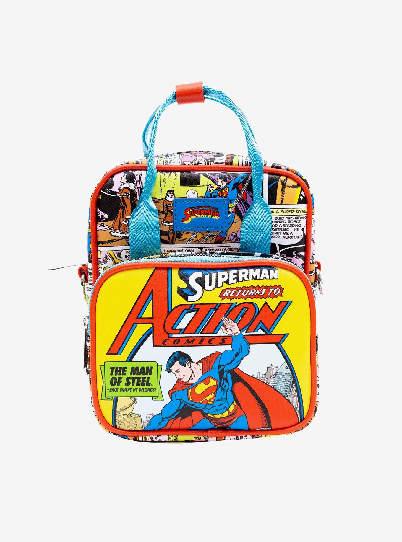 DC Comics Superman Return to Action Comics Cover Pose Crossbody Bag, , hi-res