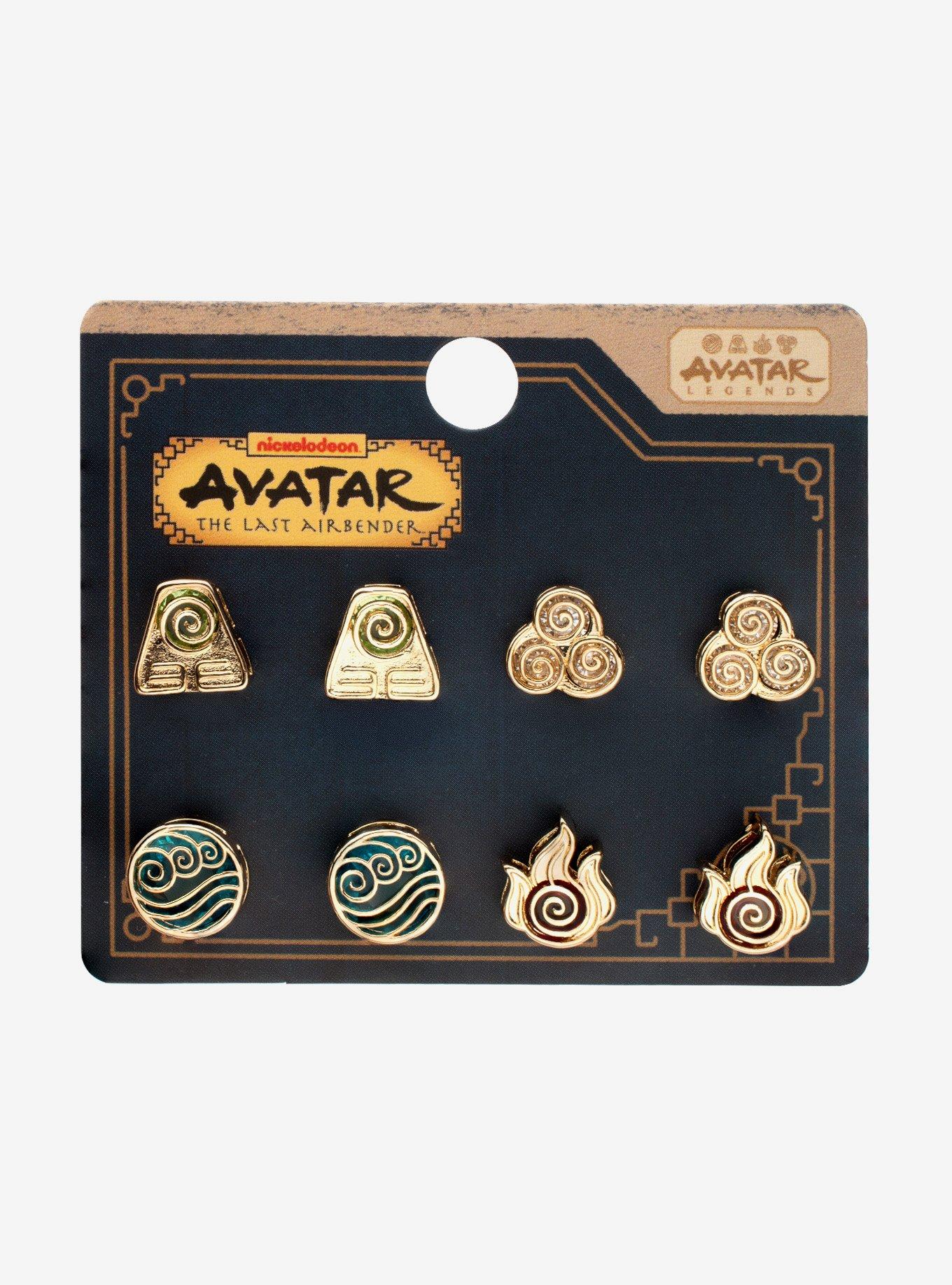 Avatar: The Last Airbender Elements Stud Earring Set, , hi-res