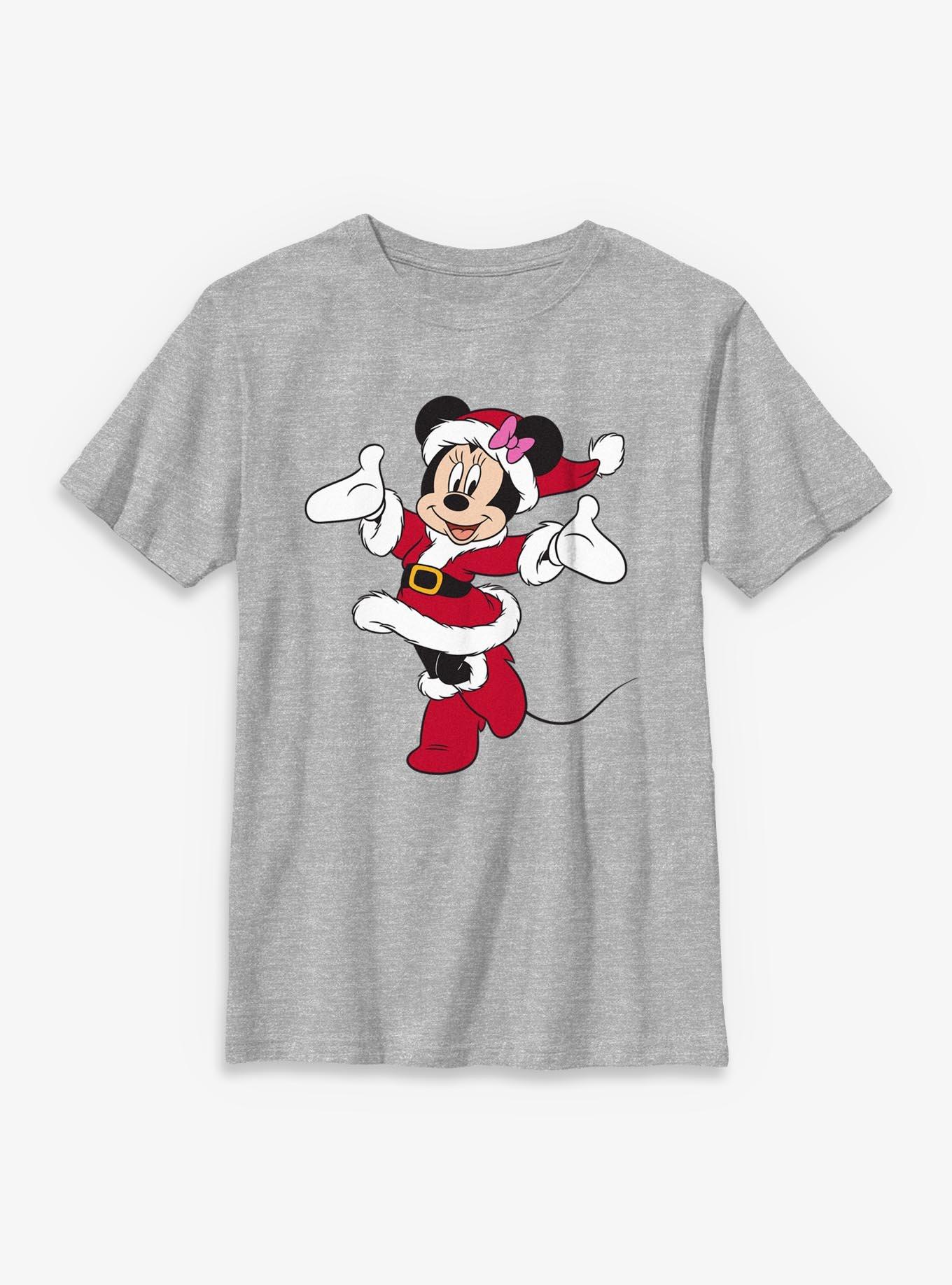 Disney Minnie Mouse Christmas Red Dress Youth T-Shirt, , hi-res