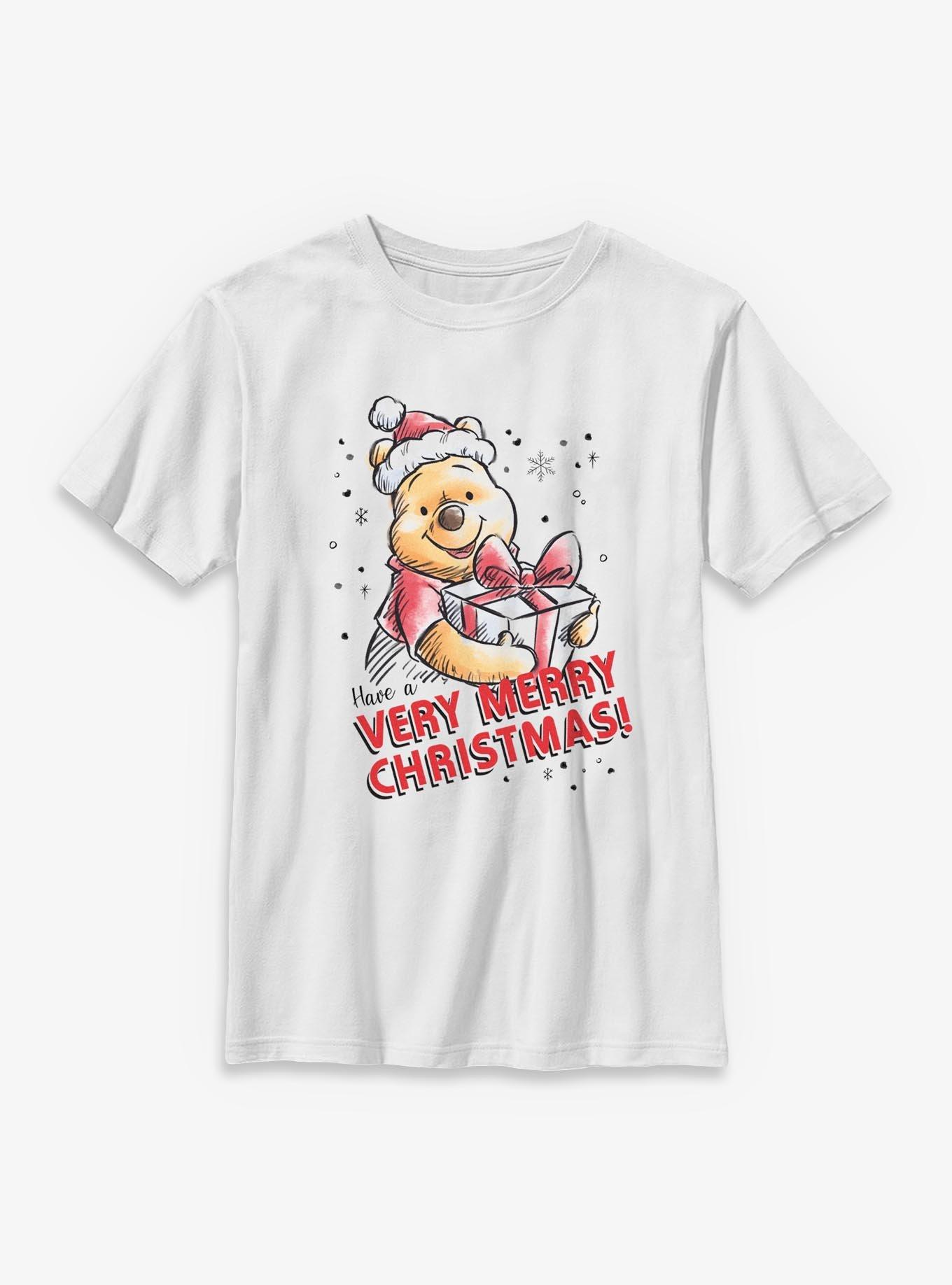 Disney Winnie The Pooh Have A Very Merry Christmas Youth T-Shirt, , hi-res