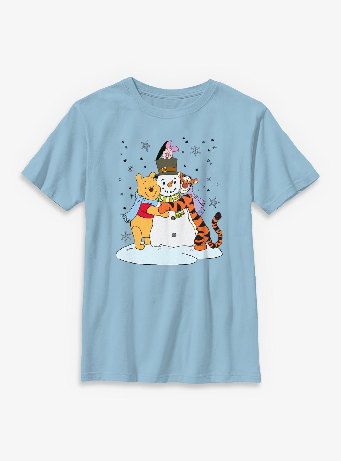 Disney Winnie The Pooh & Friends Snowman Hug Youth T-Shirt, , hi-res