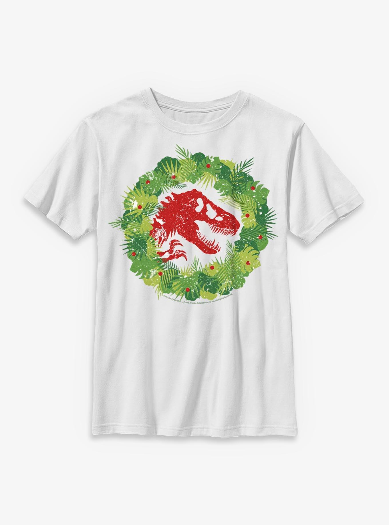 Jurassic Park Dino Wreath Youth T-Shirt, , hi-res