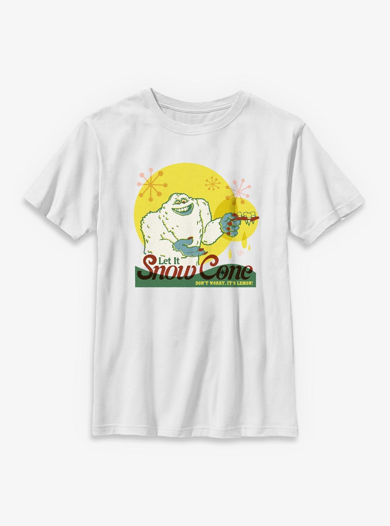 Disney Pixar Monsters University Let It Snow Cone Lemon Youth T-Shirt