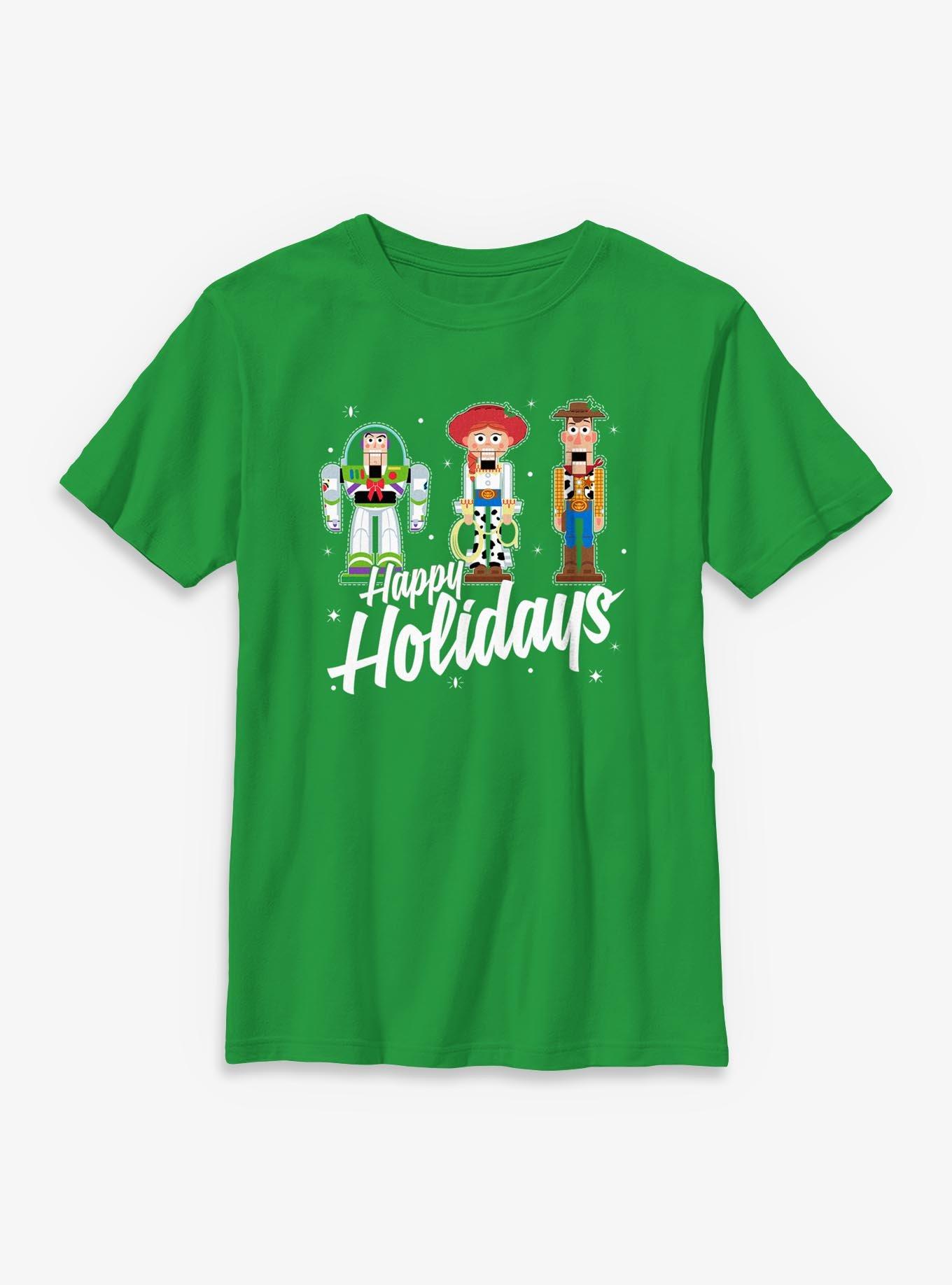 Disney Pixar Toy Story Nutcracker Characters Happy Holidays Youth T-Shirt, , hi-res