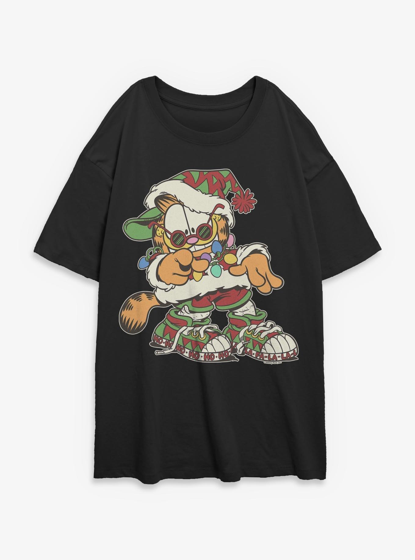 Garfield Funky Holiday Womens Oversized T-Shirt, , hi-res