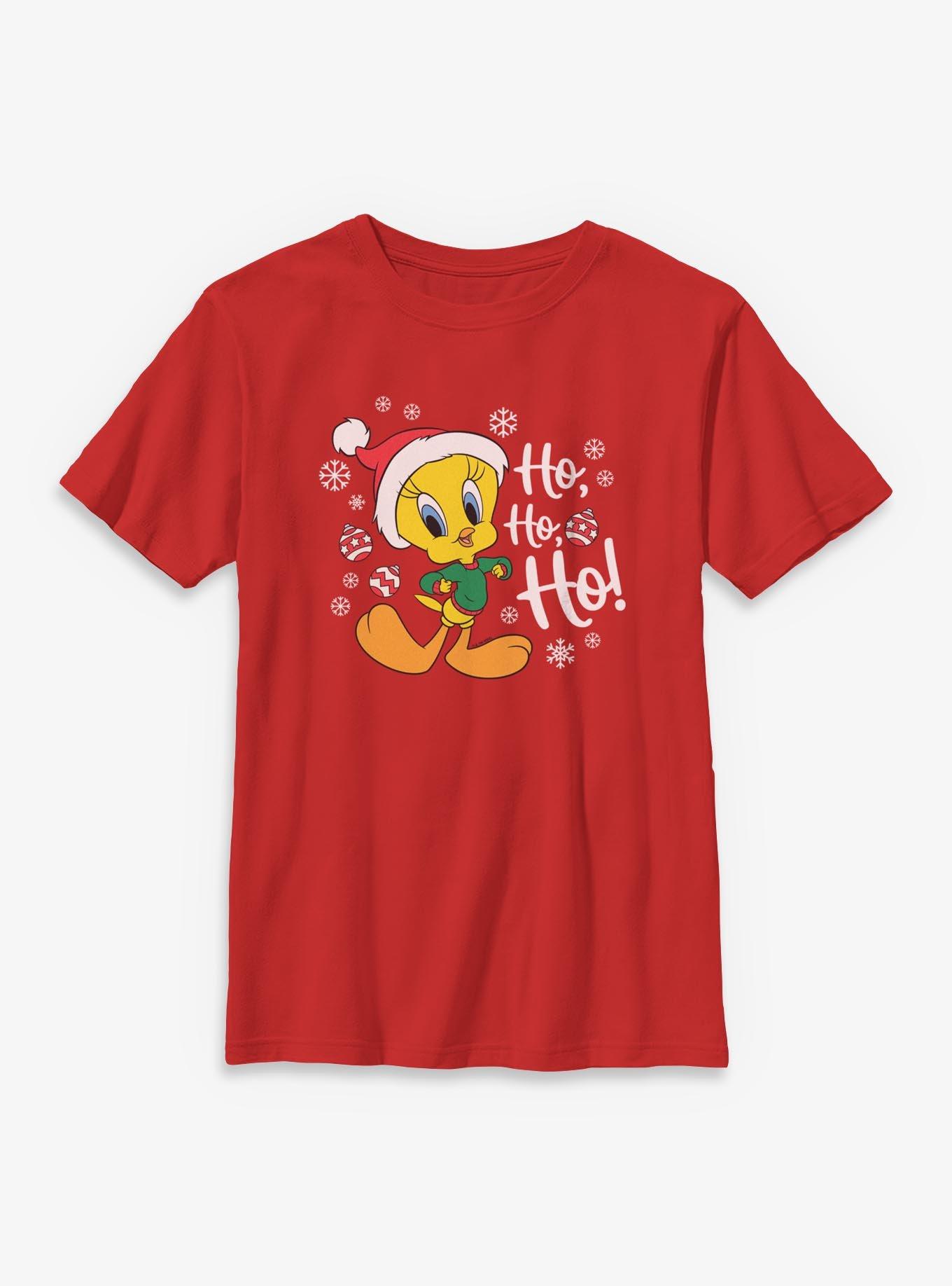 Looney Tunes Tweety Ho Ho Ho Youth T-Shirt, , hi-res