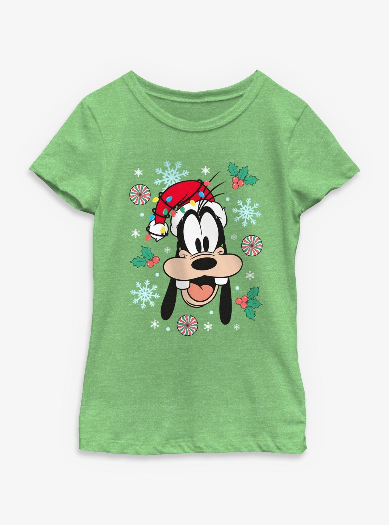 Disney Goofy Xmas Hat & Lights  Youth Girls T-Shirt, , hi-res