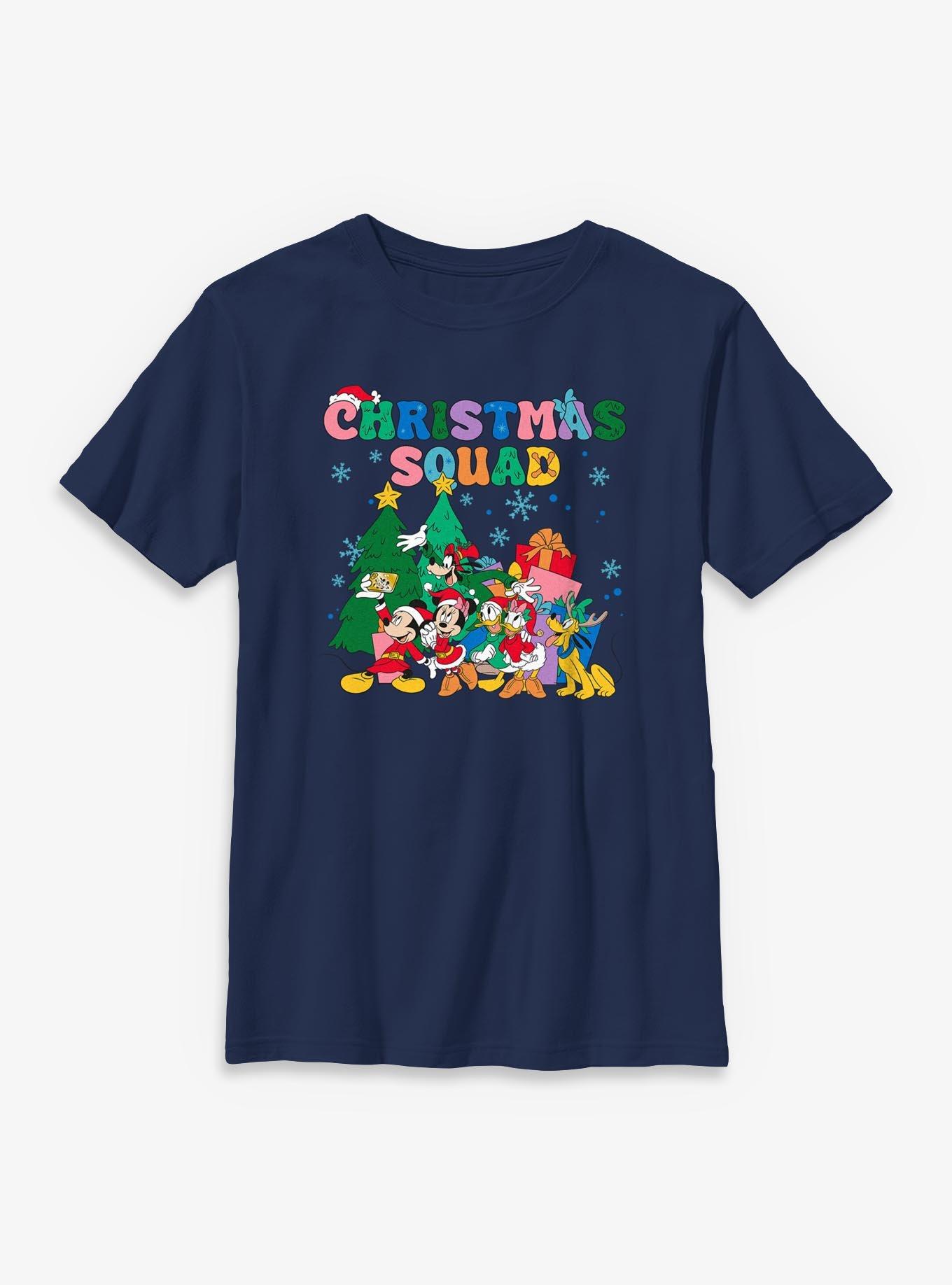 Disney Mickey Mouse & Friends Christmas Squad Youth T-Shirt, , hi-res