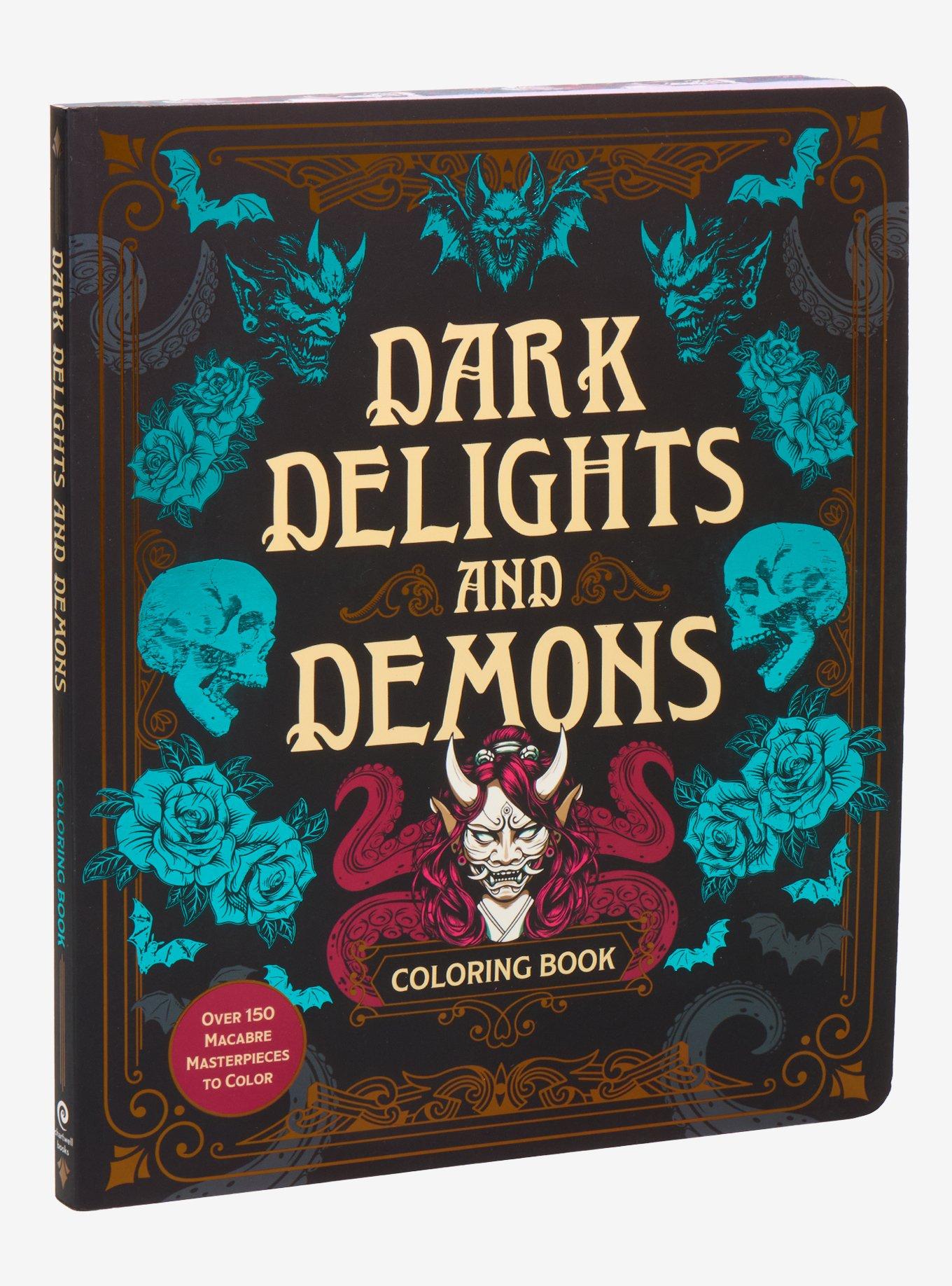 Dark Delights And Demons Coloring Book, , hi-res