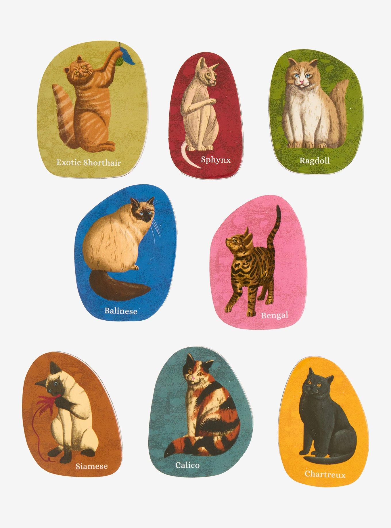 For The Love Of Cats Wooden Magnet Set, , hi-res