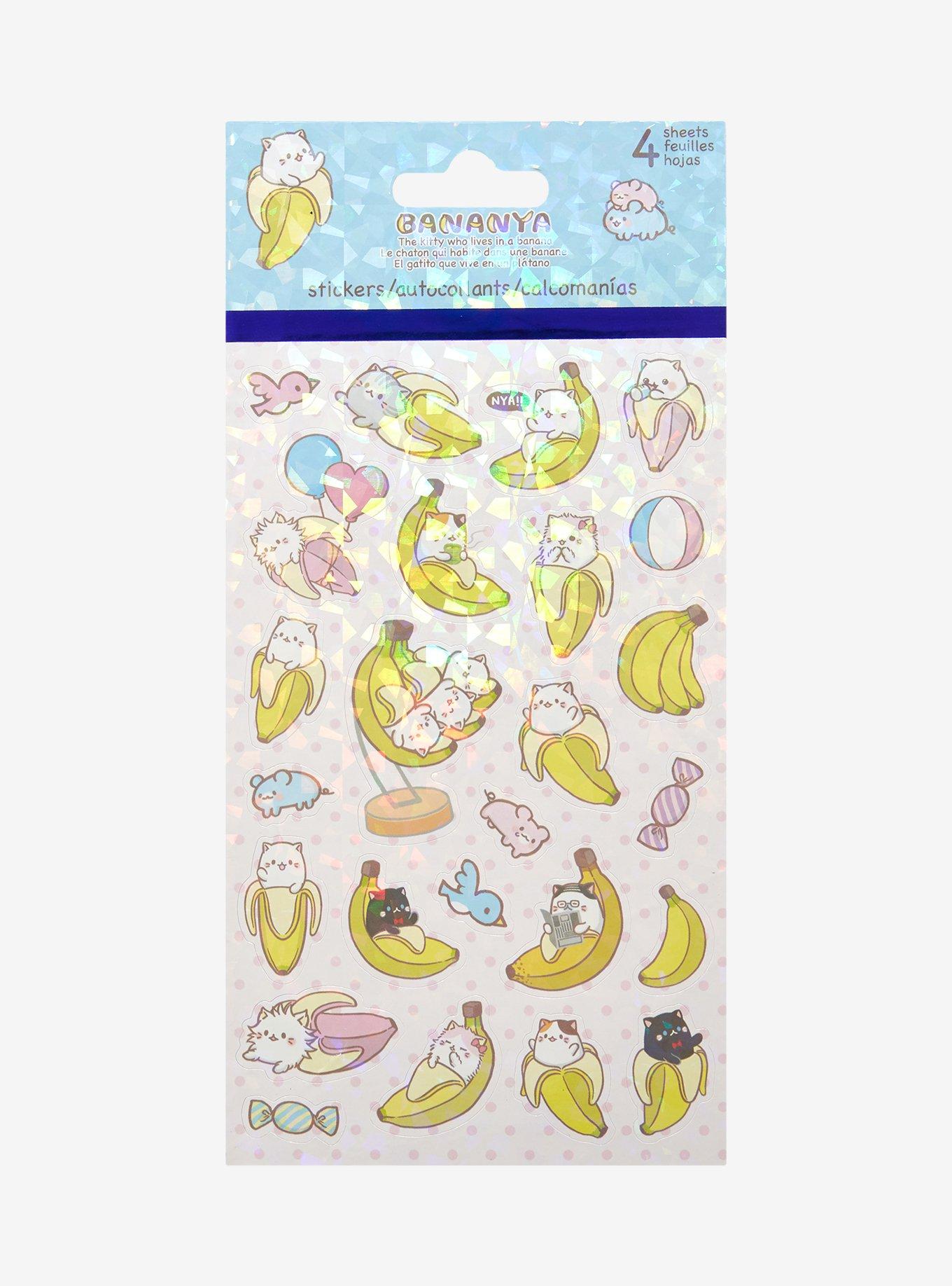 Bananya Character Sticker Sheets, , hi-res