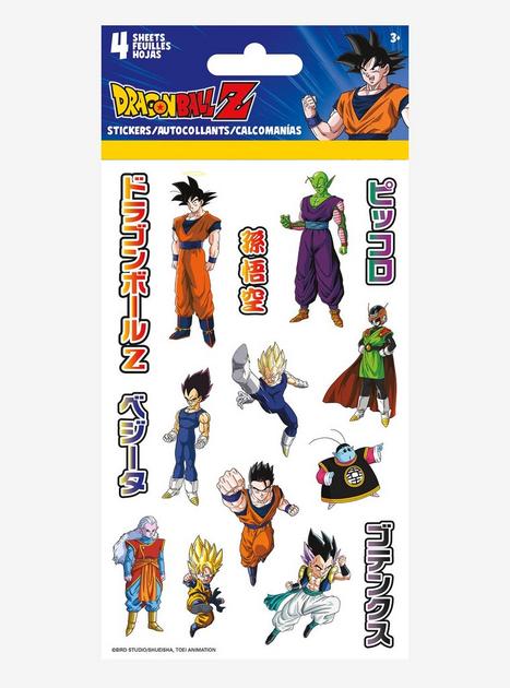 Dragon Ball Z Sticker Sheet Set | Hot Topic