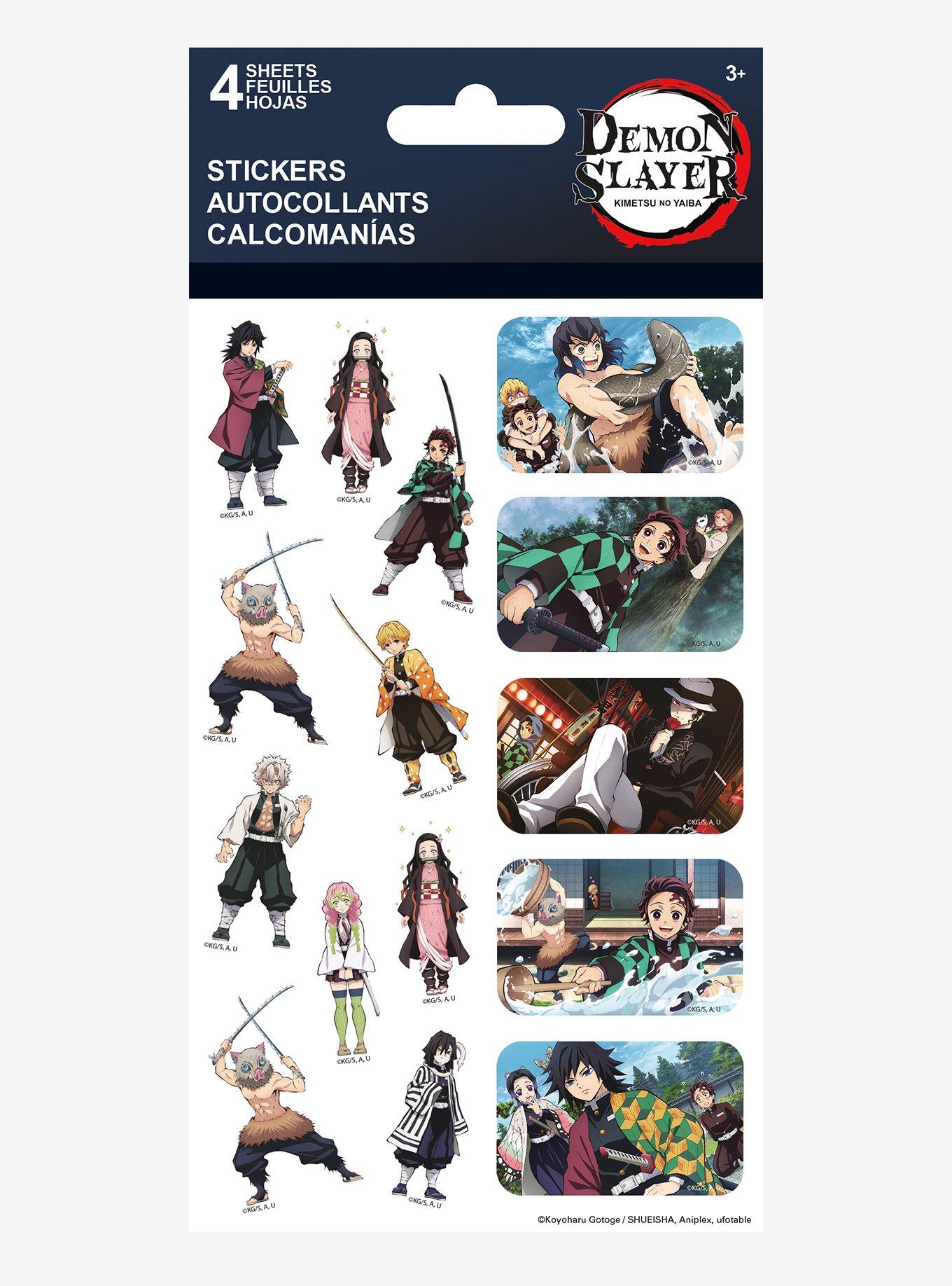 Demon Slayer: Kimetsu No Yaiba Sticker Sheet Set, , hi-res