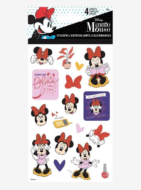 Disney Minnie Mouse Sticker Sheet Set | Hot Topic