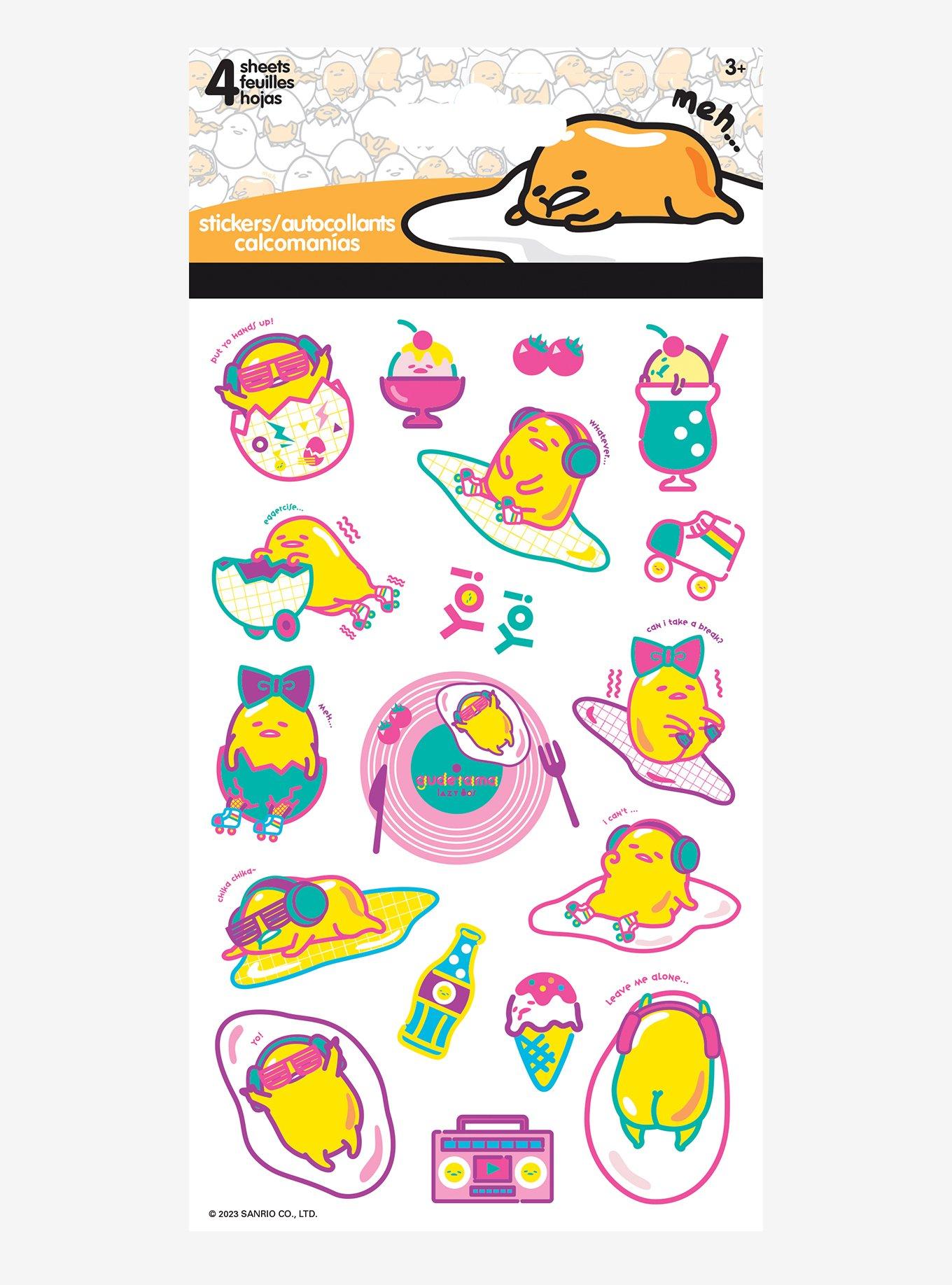 Gudetama Sticker Sheet Set, , hi-res
