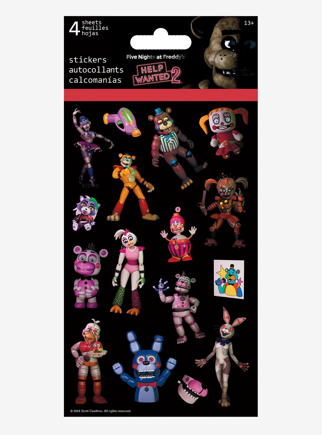 Five Nights At Freddy's Sticker Sheet Set, , hi-res