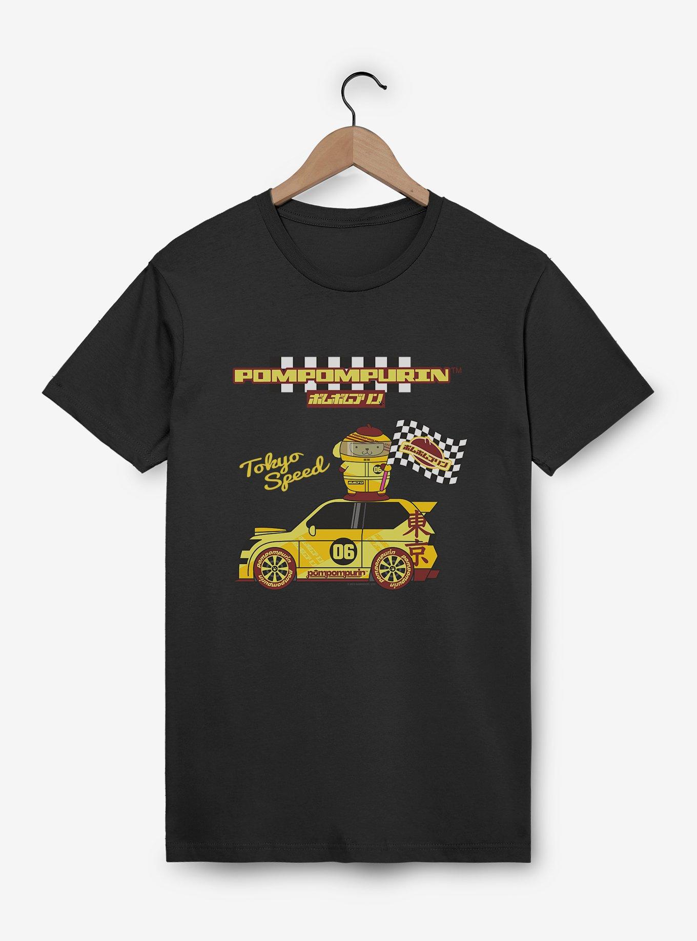 Hello Kitty And Friends Pompompurin Race Car Tokyo Speed T-Shirt, , hi-res
