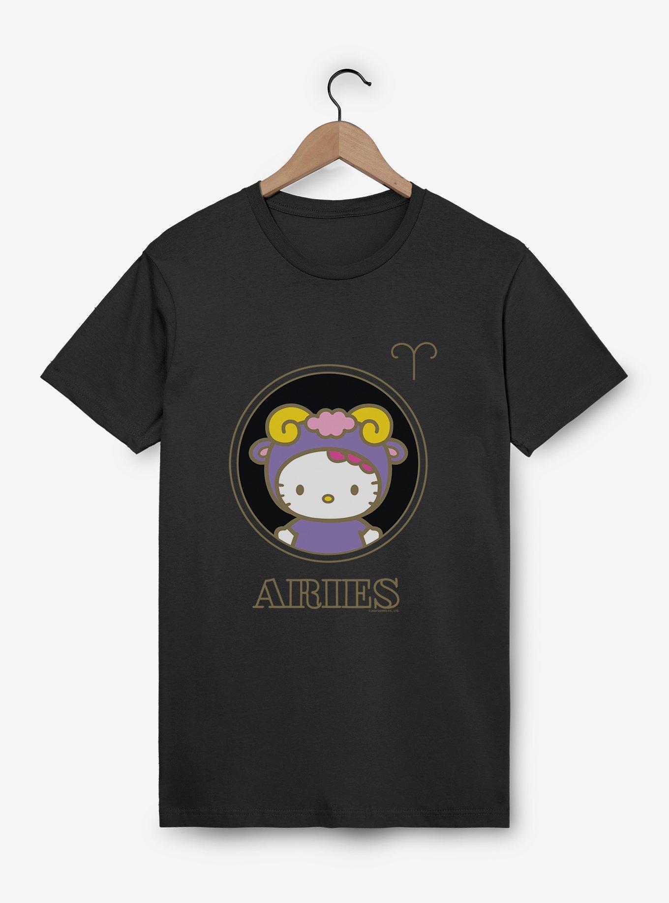 Hello Kitty Star Sign Aries Stencil T-Shirt, , hi-res