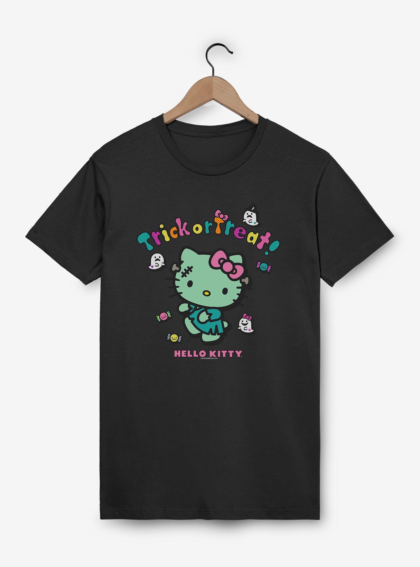 Hello Kitty Trick Or Treat Frankenstein T-Shirt, , hi-res