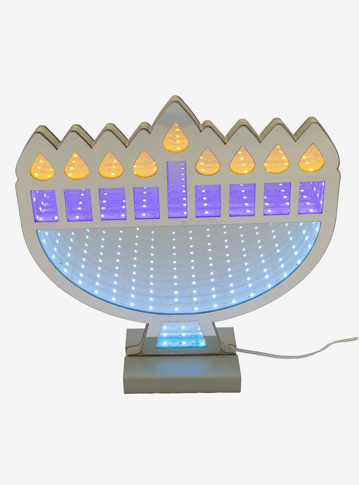9.84-Inch Menorah Infinity Light, , hi-res