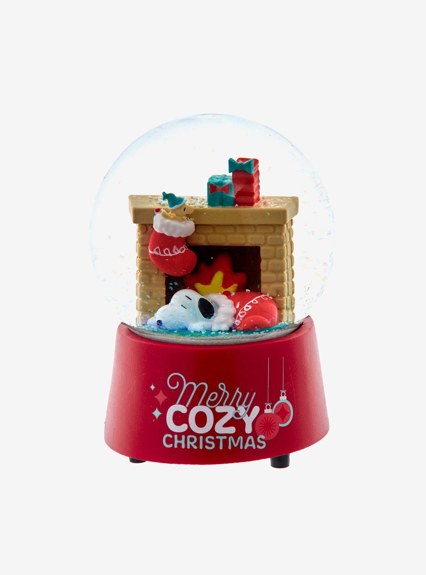 Peanuts Snoopy Fireplace 100MM Musical Water Globe, , hi-res