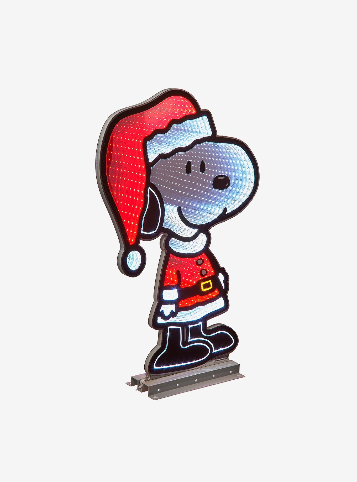 Peanuts 23.6-Inch Santa Snoopy Outdoor Infinity Light, , hi-res